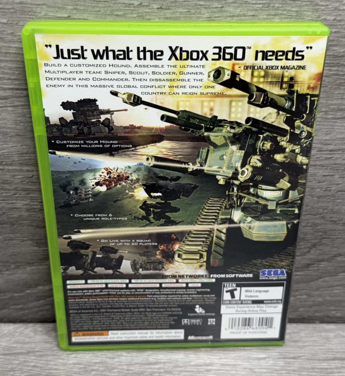 Mint💿! Chrome Hounds NO MANUAL Xbox 360 VG Refurbished + 1yr Warranty