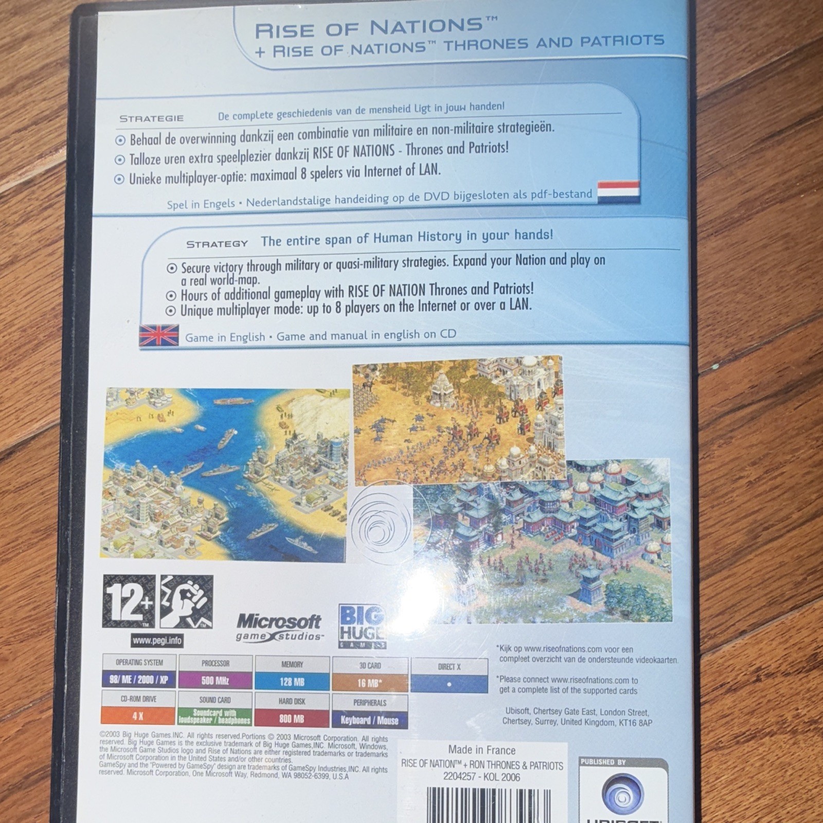 Microsoft Rise of Nations Gold Edition + Expansion PC DVD-ROM PAL PEGI 12