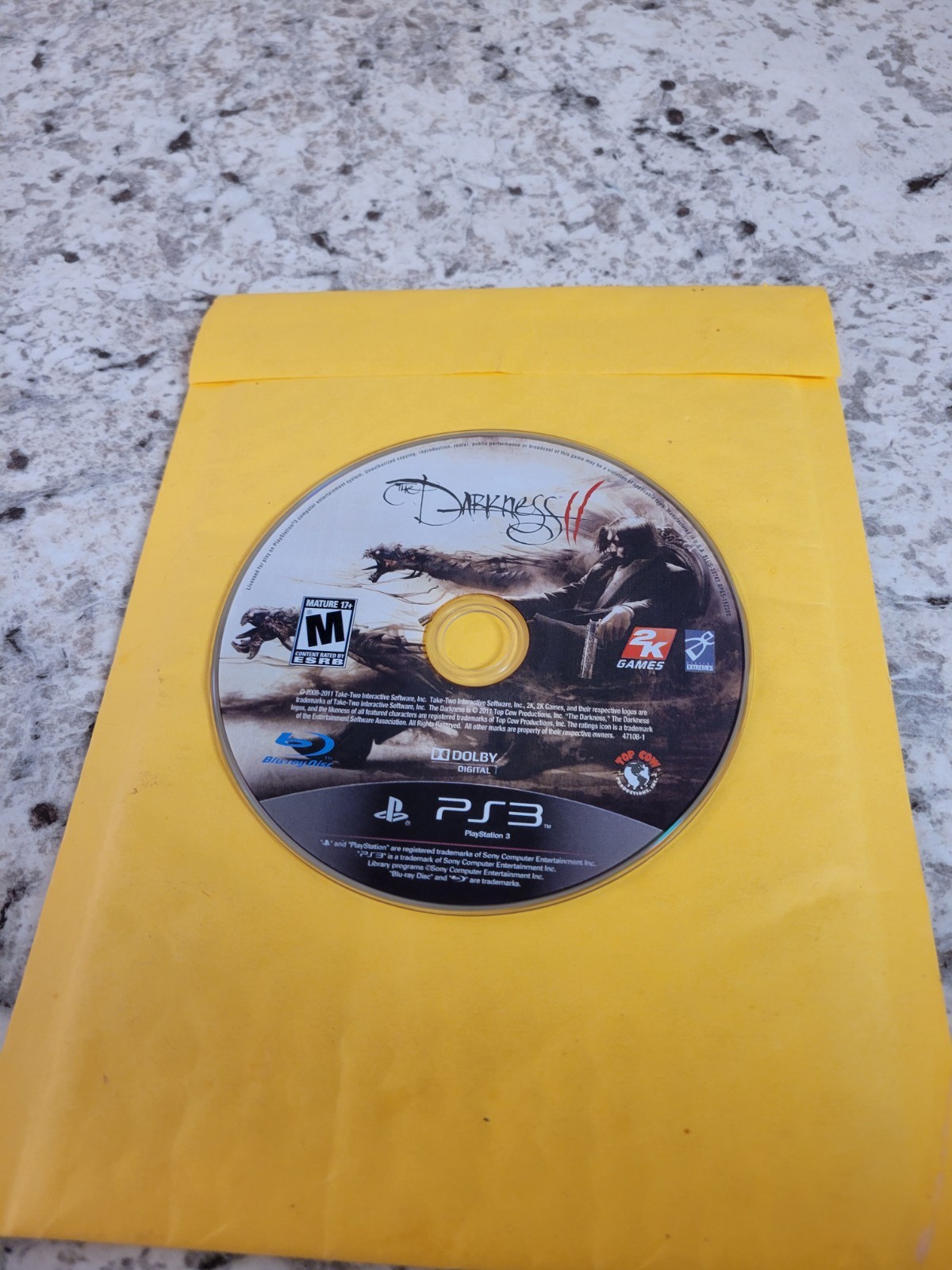The Darkness II 2 – Limited Edition (Sony PlayStation 3, 2012) CIB Ps3 POSTER