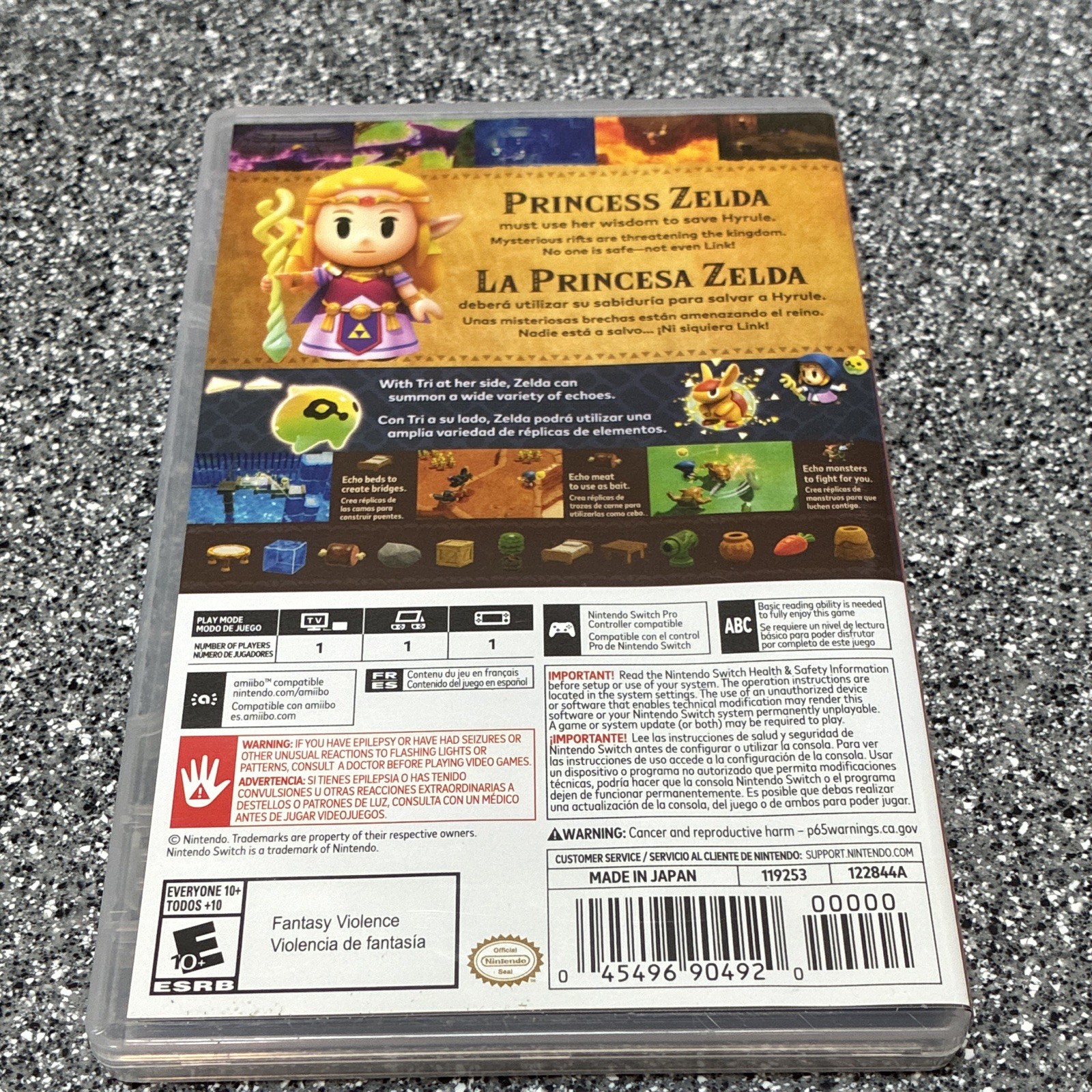 Nintendo The Legend of Zelda: Echoes of Wisdom Switch E10+ NTSC-U/C Manual