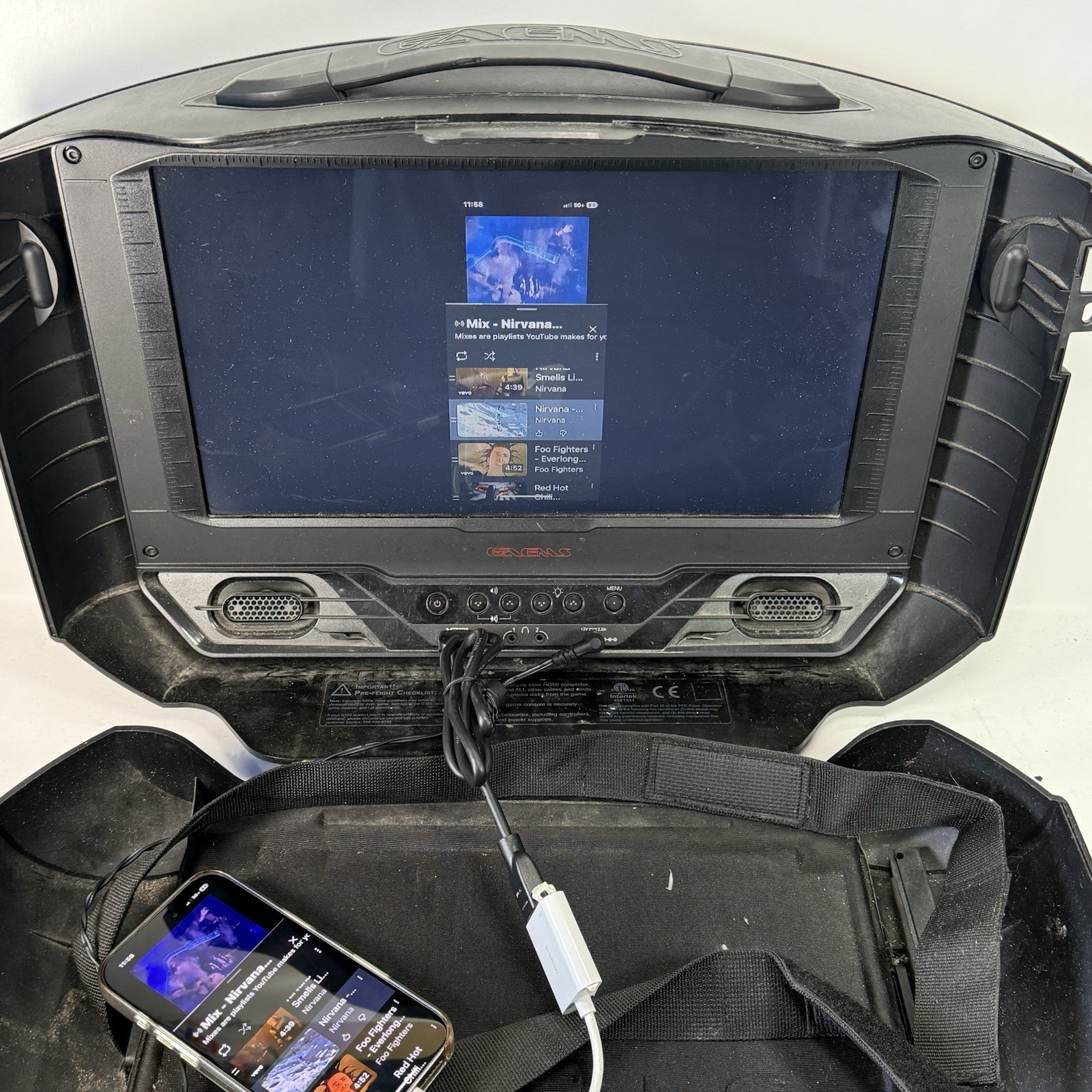 Gaems G155 15.5” Portable Gaming Environment w/ Power Supply | TESTED