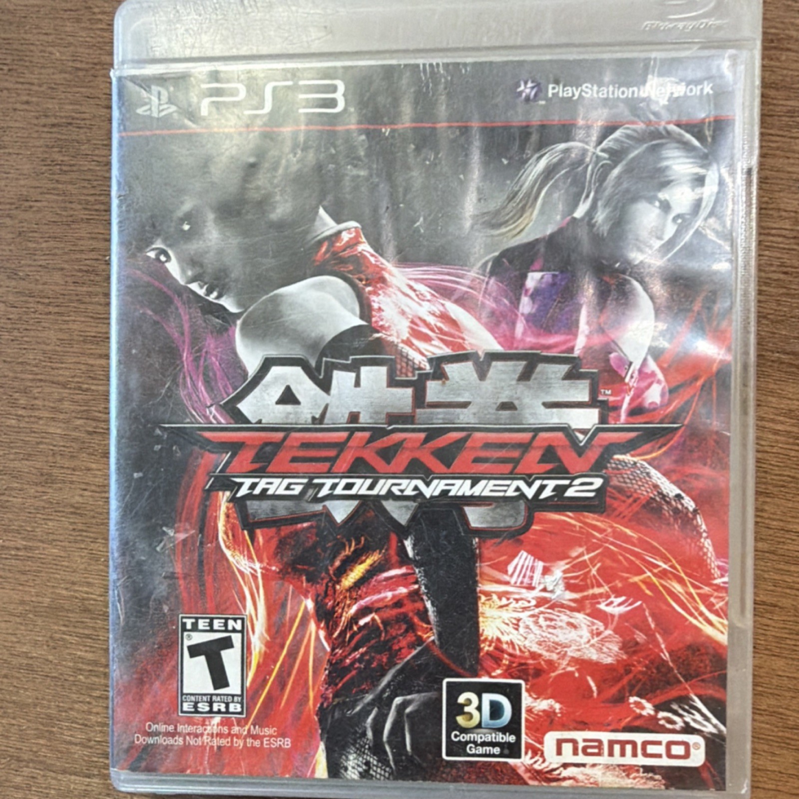 Namco Tekken Tag Tournament 2 3D Compatible PS3 DVD Keep Case