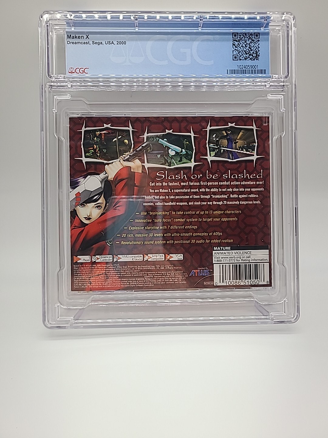Maken X CGC 9.9 A++ Sega Dreamcast Graded Sealed Not WATA, VGA, PSA