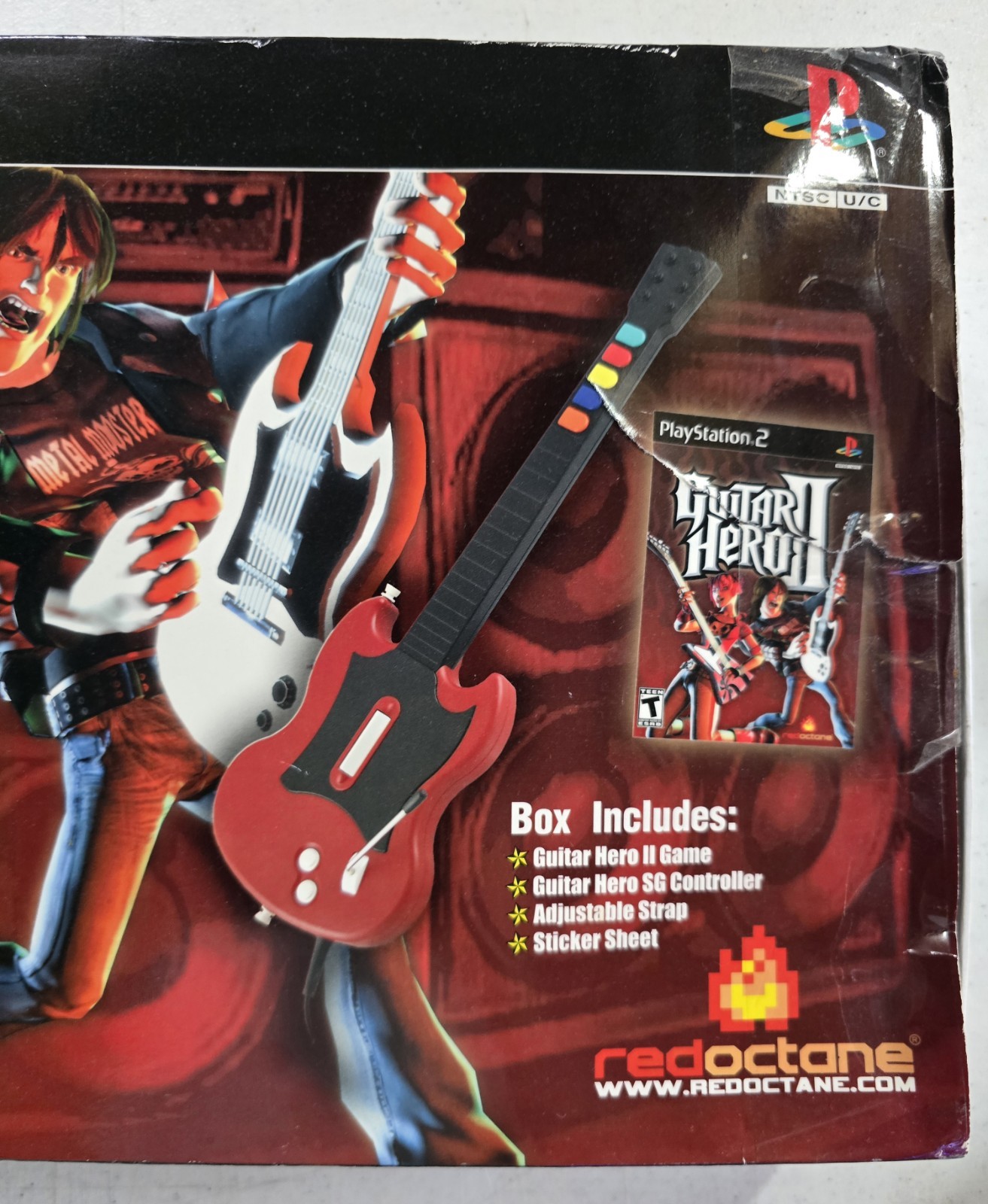 PS2 Guitar Hero, Guitar Controller And “On Tour” Controller Combo (No Game)