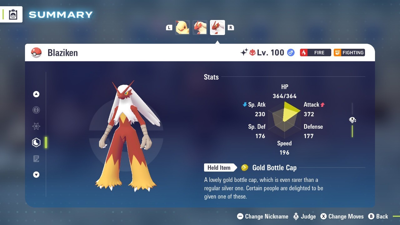 Pokémon Legends: Z-A Shiny Blaziken 6iv ✨Max EV✨ ALPHA