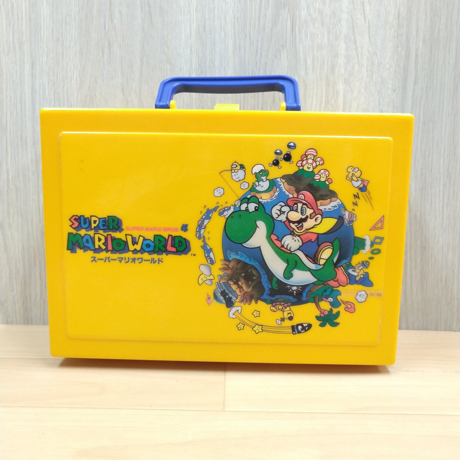 Nintendo Super Famicom Console with Mario World Storage Case & Japanese Game