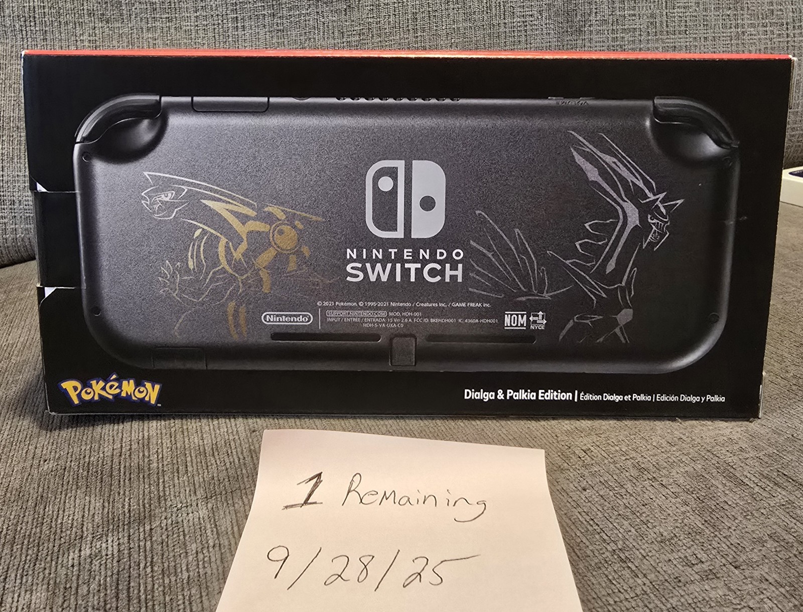 New Nintendo Handheld Gaming Console Switch Lite Pokemon Dialga & Palkia Edition