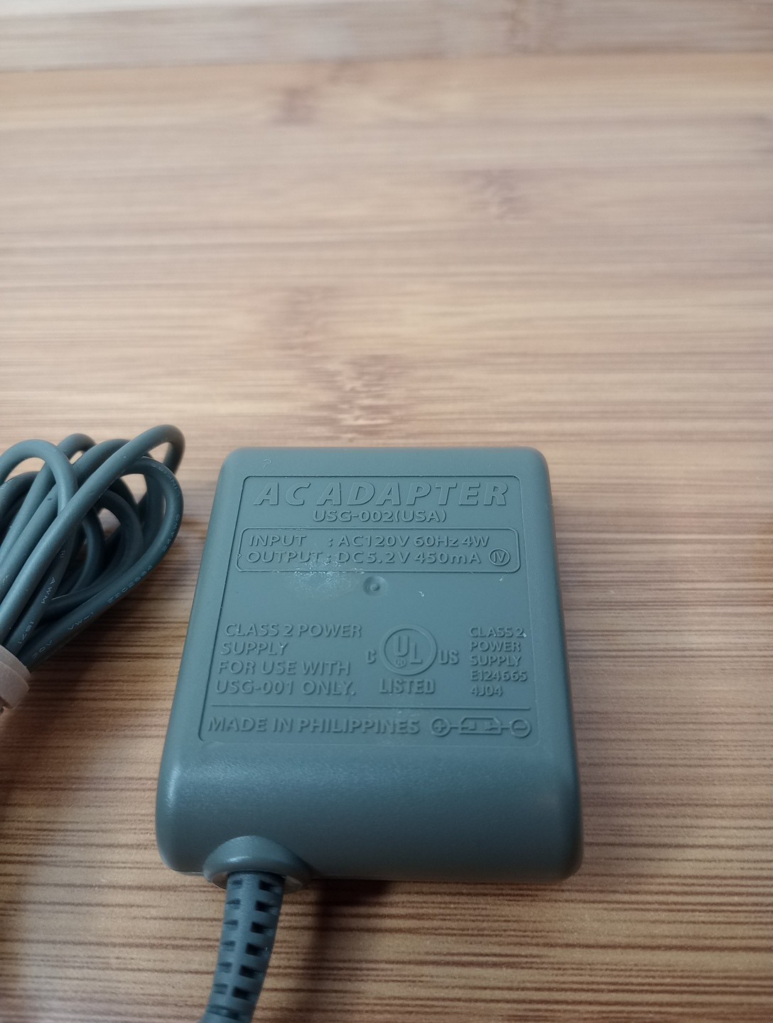 (2) Official OEM Nintendo DS Lite AC Adapter Charger USG-002 (USA), DC5.2V 450mA