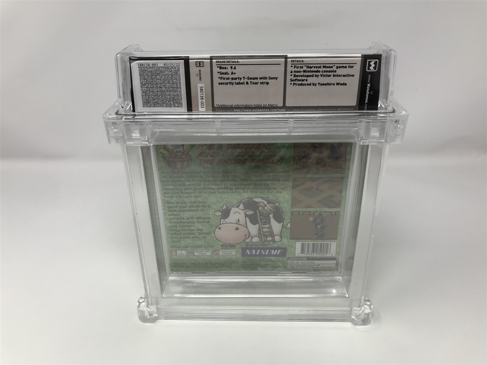 Harvest Moon: Back To Nature – Sony Playstation PS1 Sealed Graded WATA 9.6 A+