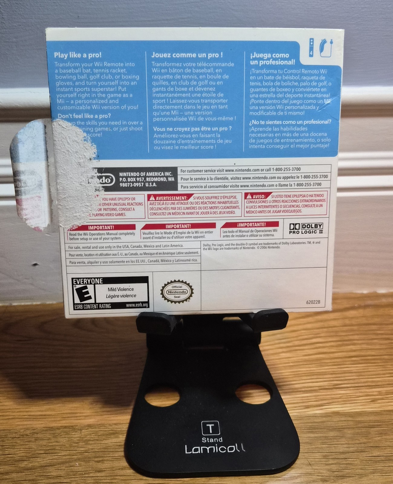 Wii Sports Nintendo Wii 2006 Case Manual Disc NOT WORKING
