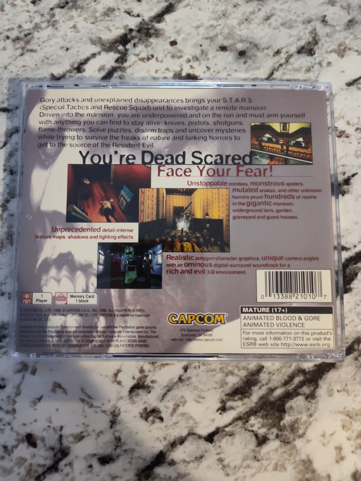 Resident Evil (Sony PlayStation 1, 1996) CIB