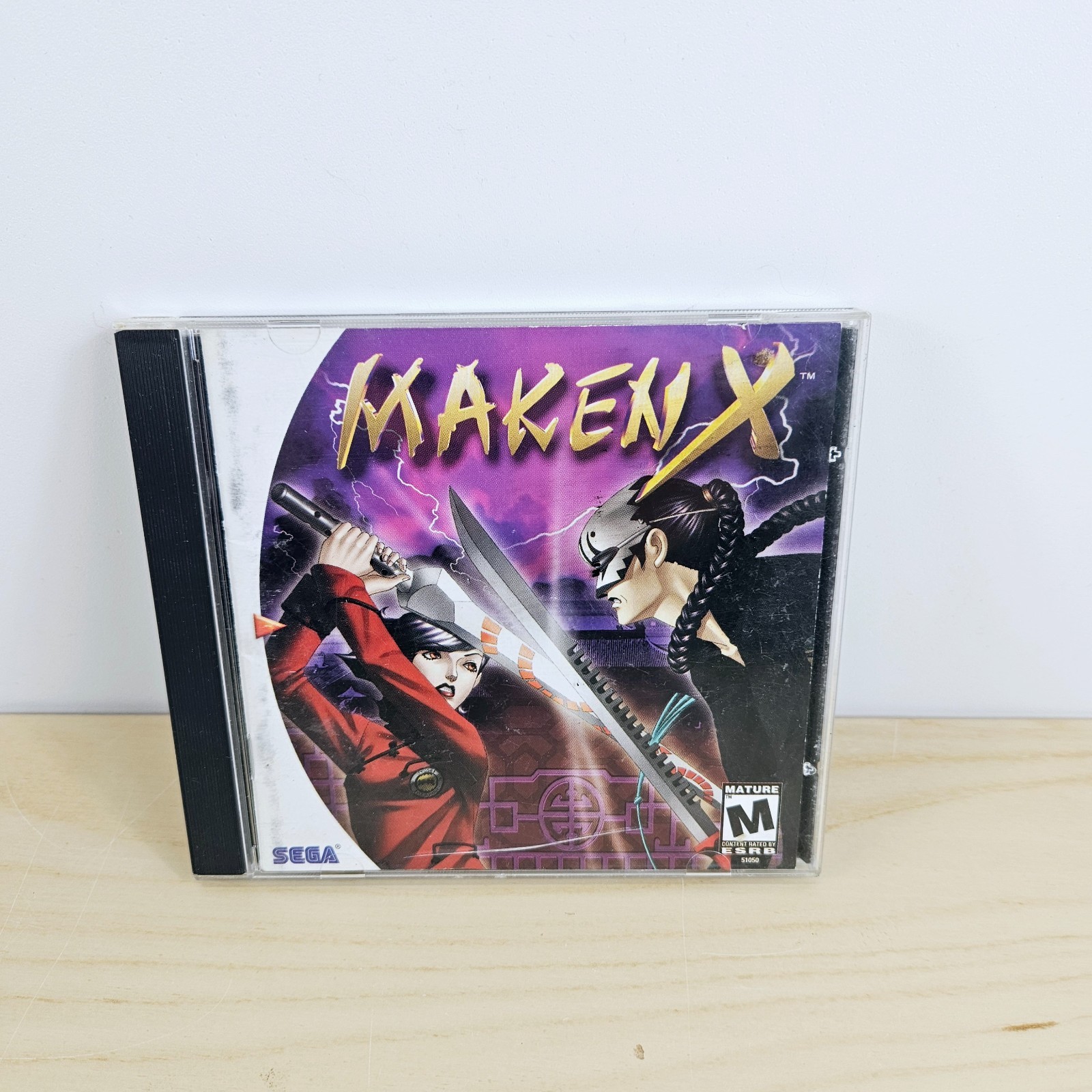 Maken X (Sega Dreamcast, 2000) w/ Manual Tested Working No Back Artwork