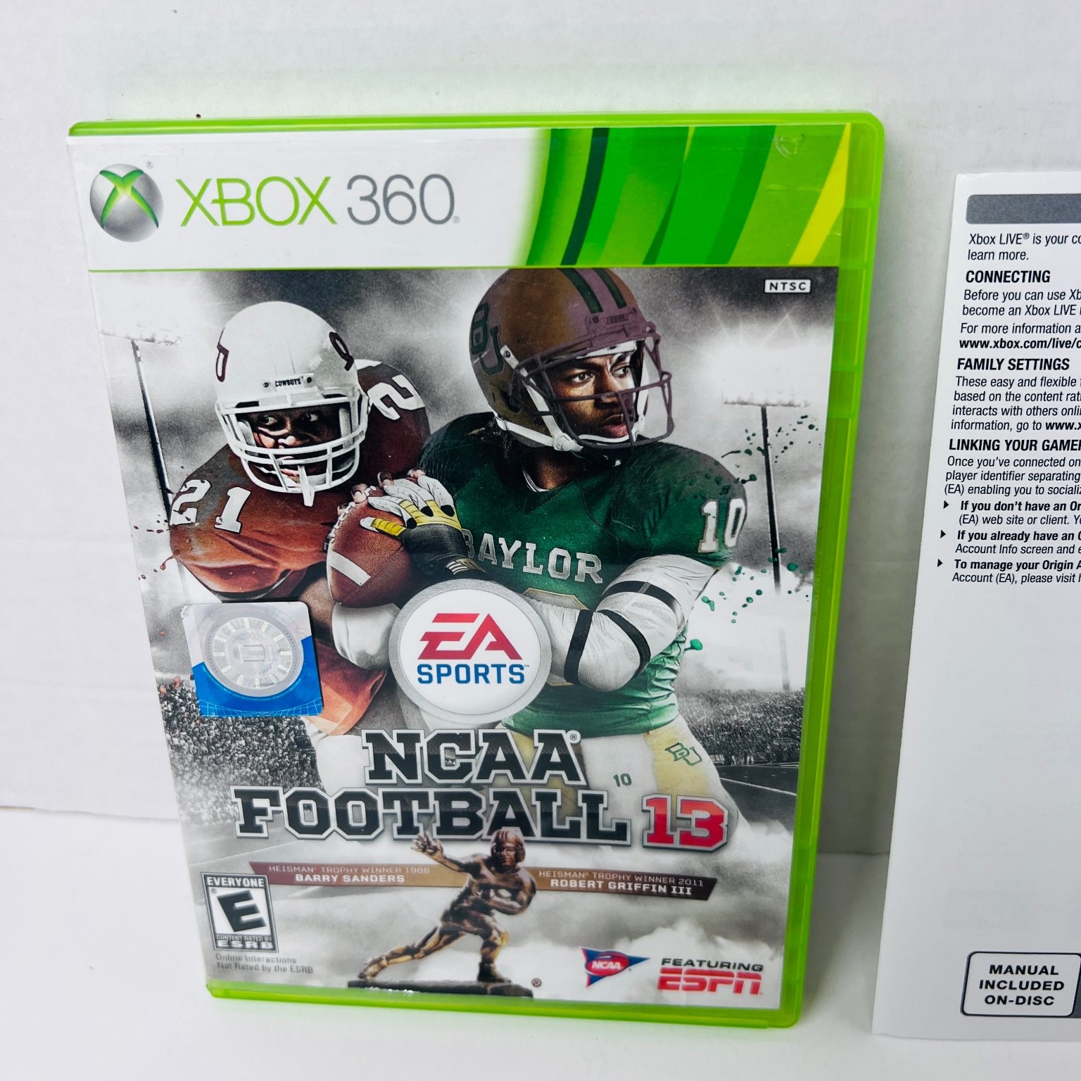 NCAA Football 13 Xbox 360 Video Game EA Sports With Manual