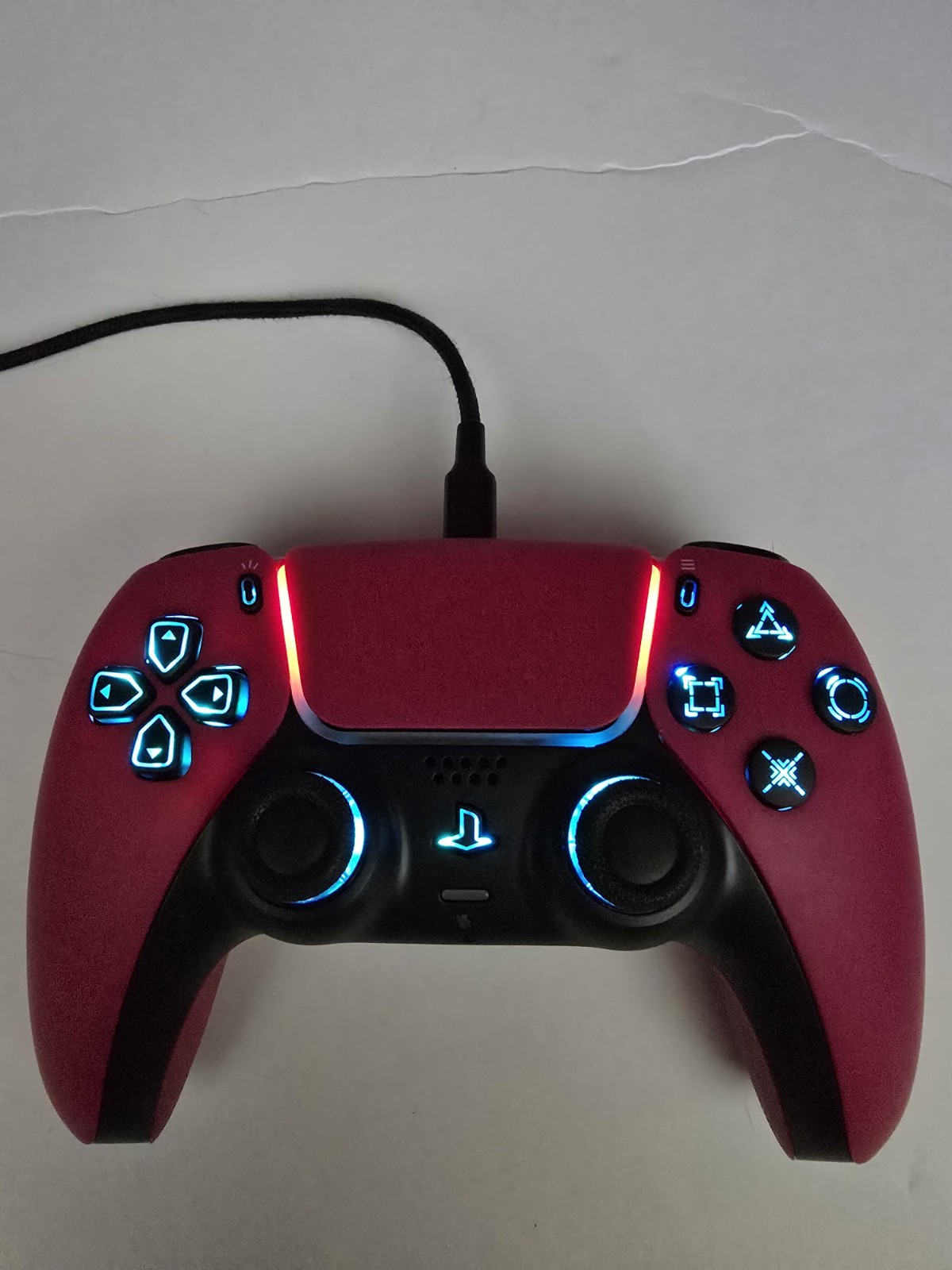 SONY COSMIC RED PS5 LED LIGHTS CONTROLLER, 7 DIFFERENT COLORS