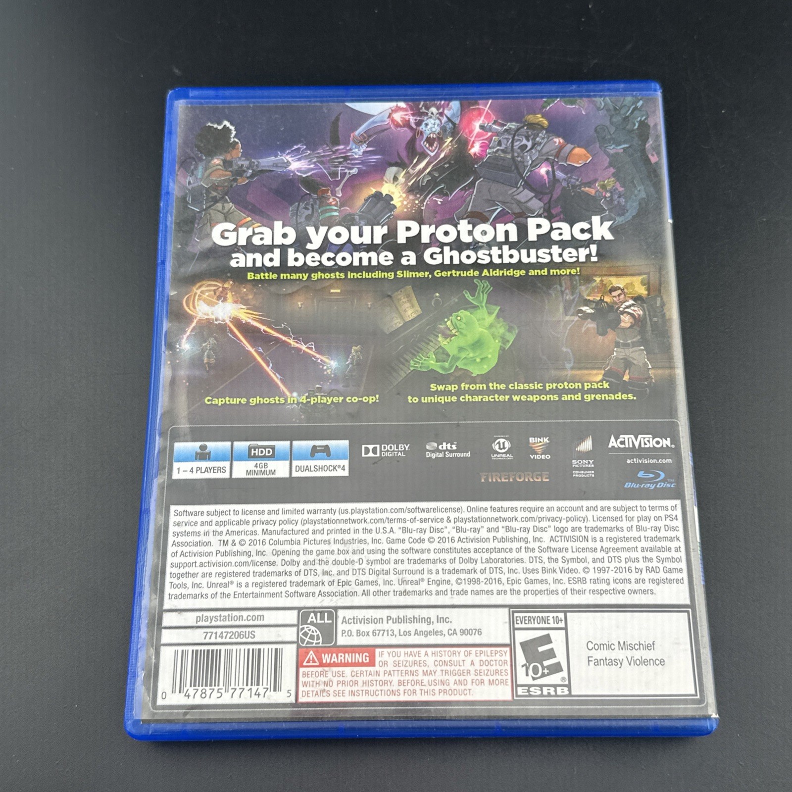 Ghostbusters (Sony PlayStation 4 PS4, 2016) Video Game – TESTED AND WORKING!
