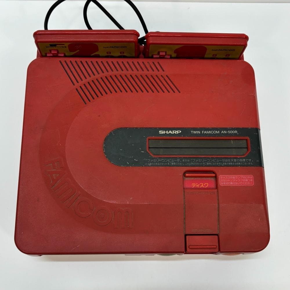 Sharp Twin Famicom Console AN-500R [Tested/Working] – From Japan