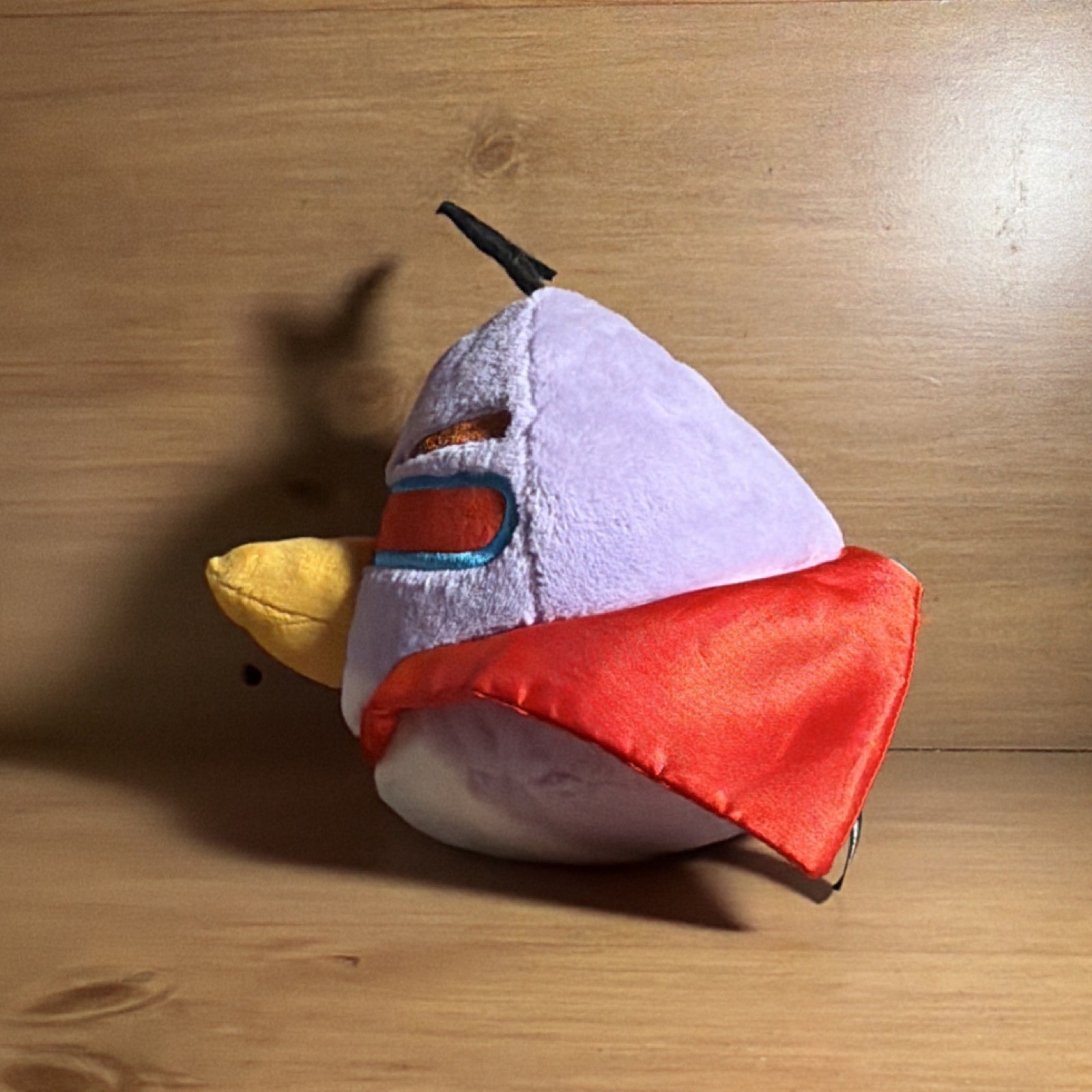 Angry Birds Space Chuck Bird Plush Toy Purple Bird Red Cape Rovio 2012 MPN 90097