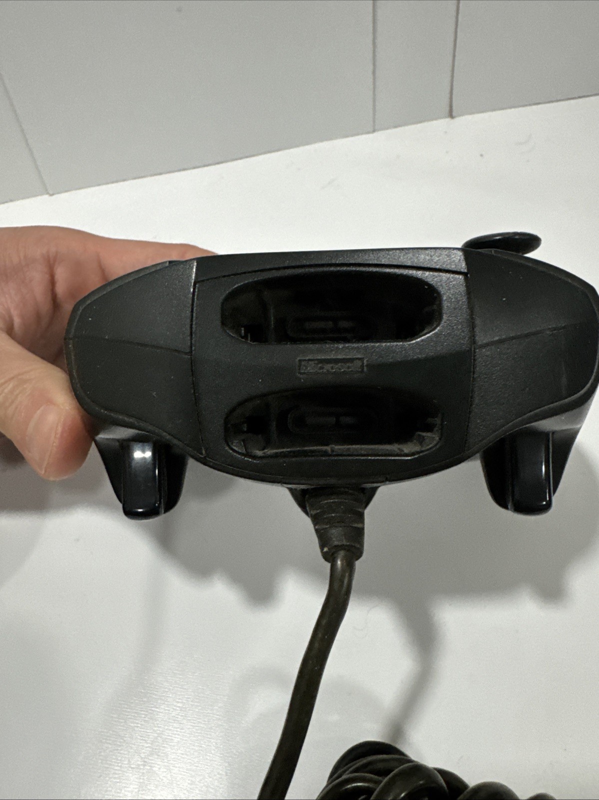 Original Xbox OEM Controller S Type Black X08-69873 w/ Breakaway Cable WORKS