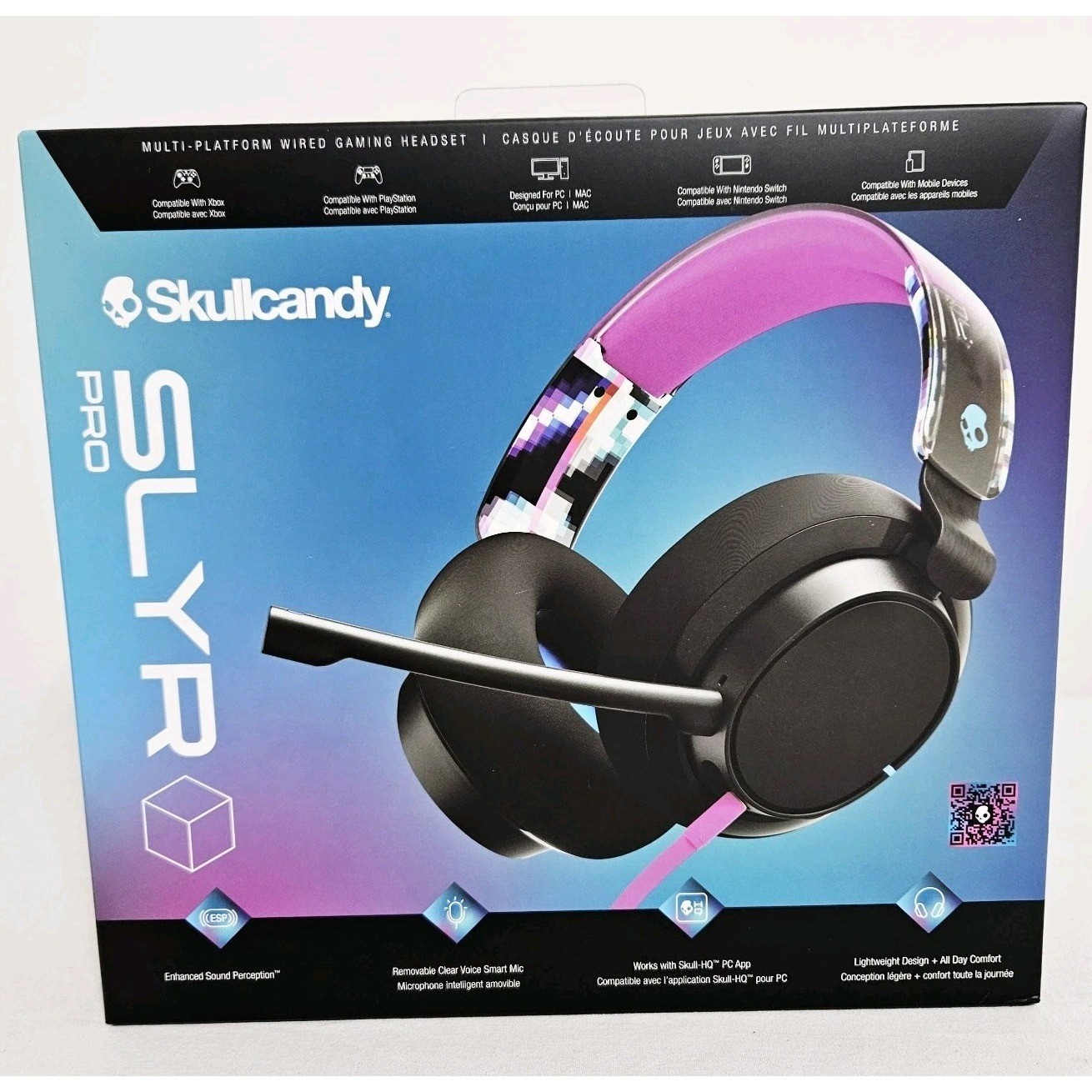 SKULLCANDY SLYR NIB Pro Wired Gaming Headset PC & Compatible w/ Xbox PS Switch