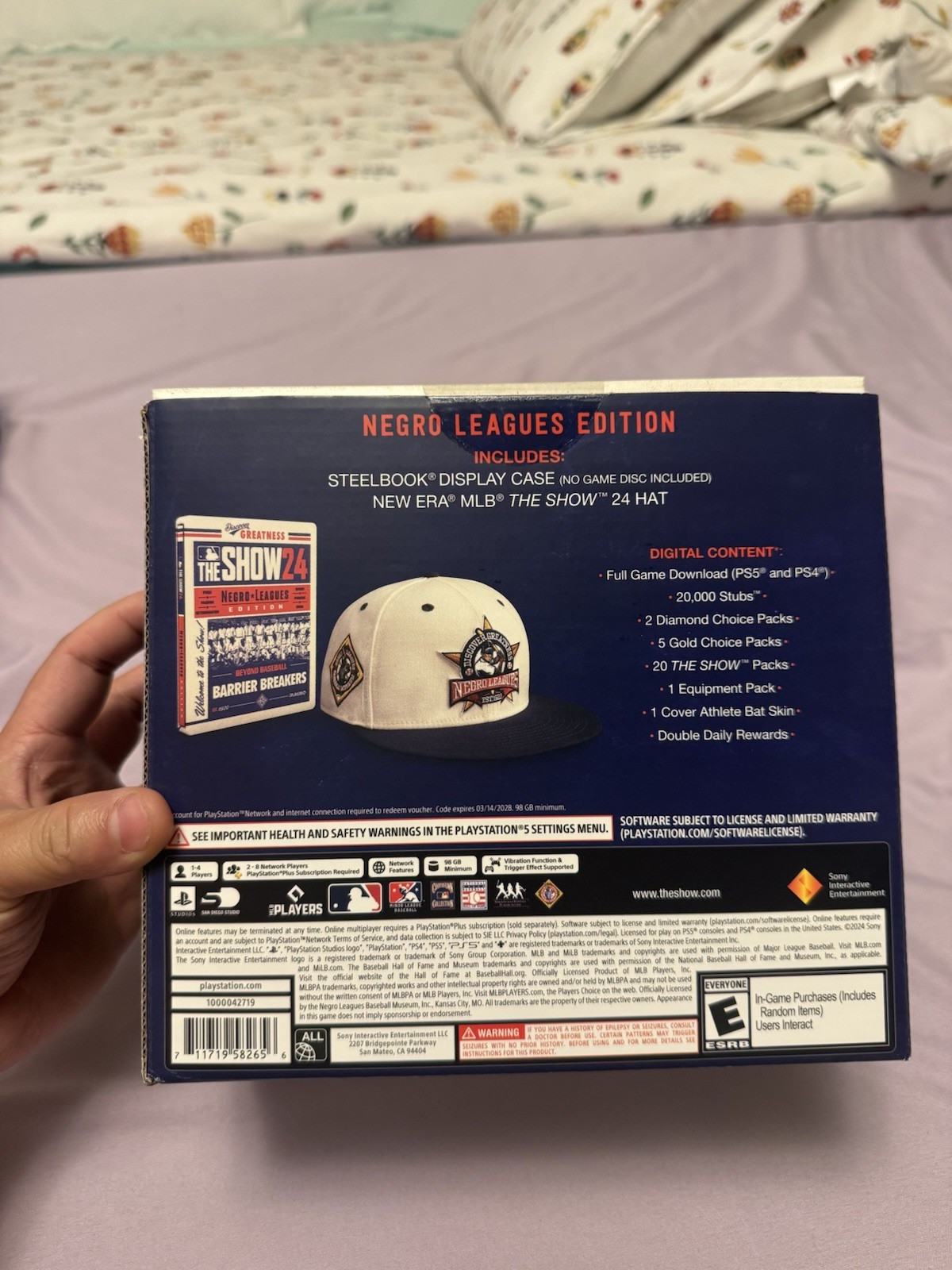 MLB The Show 24 Negro Leagues Edition PS5 Hat SteelBook Collector Box Complete