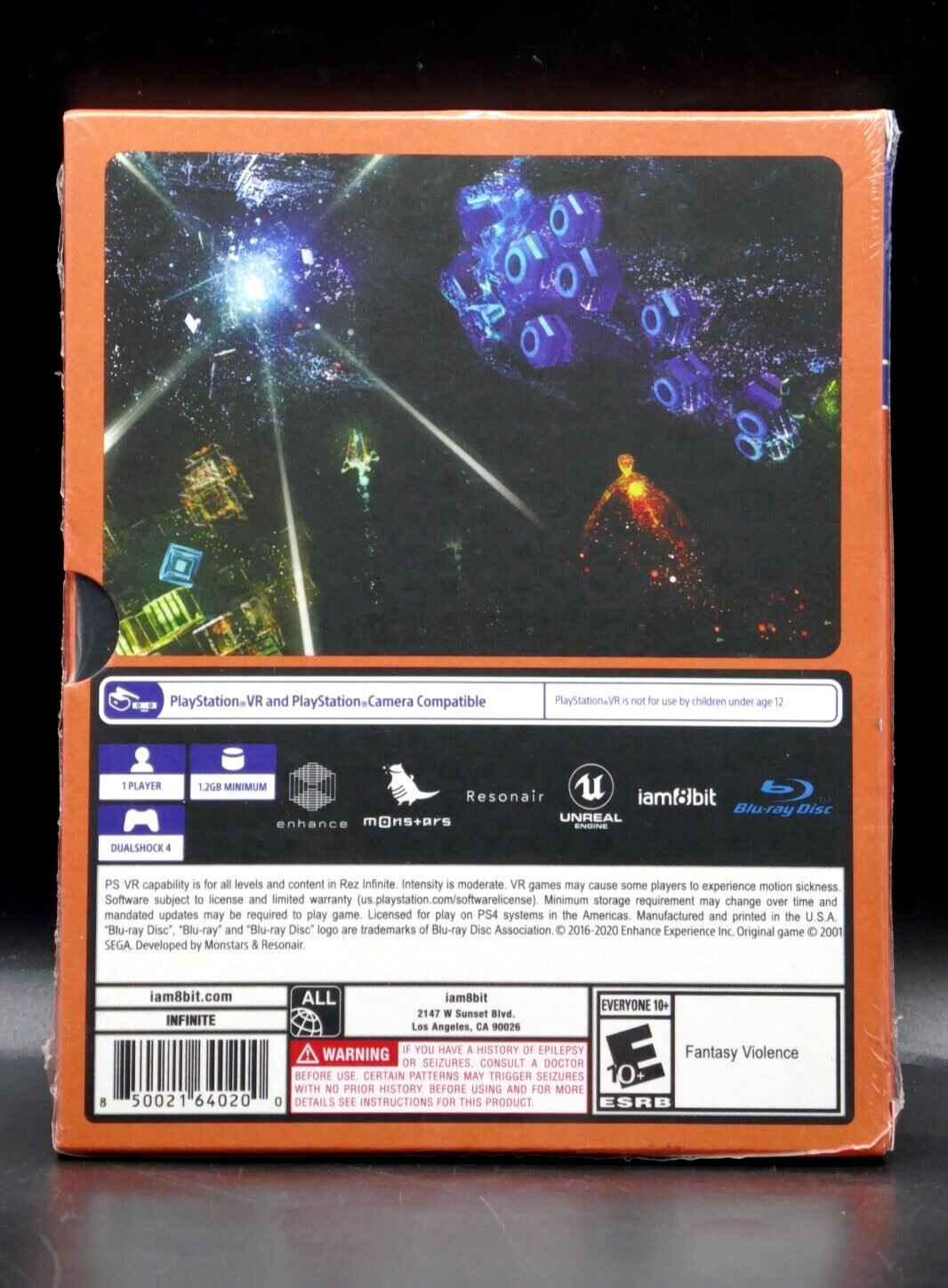 PS4 Rez Infinite: Eco-Forward Edition (5000 Made) Iam8bit – New (Light Box Wear)