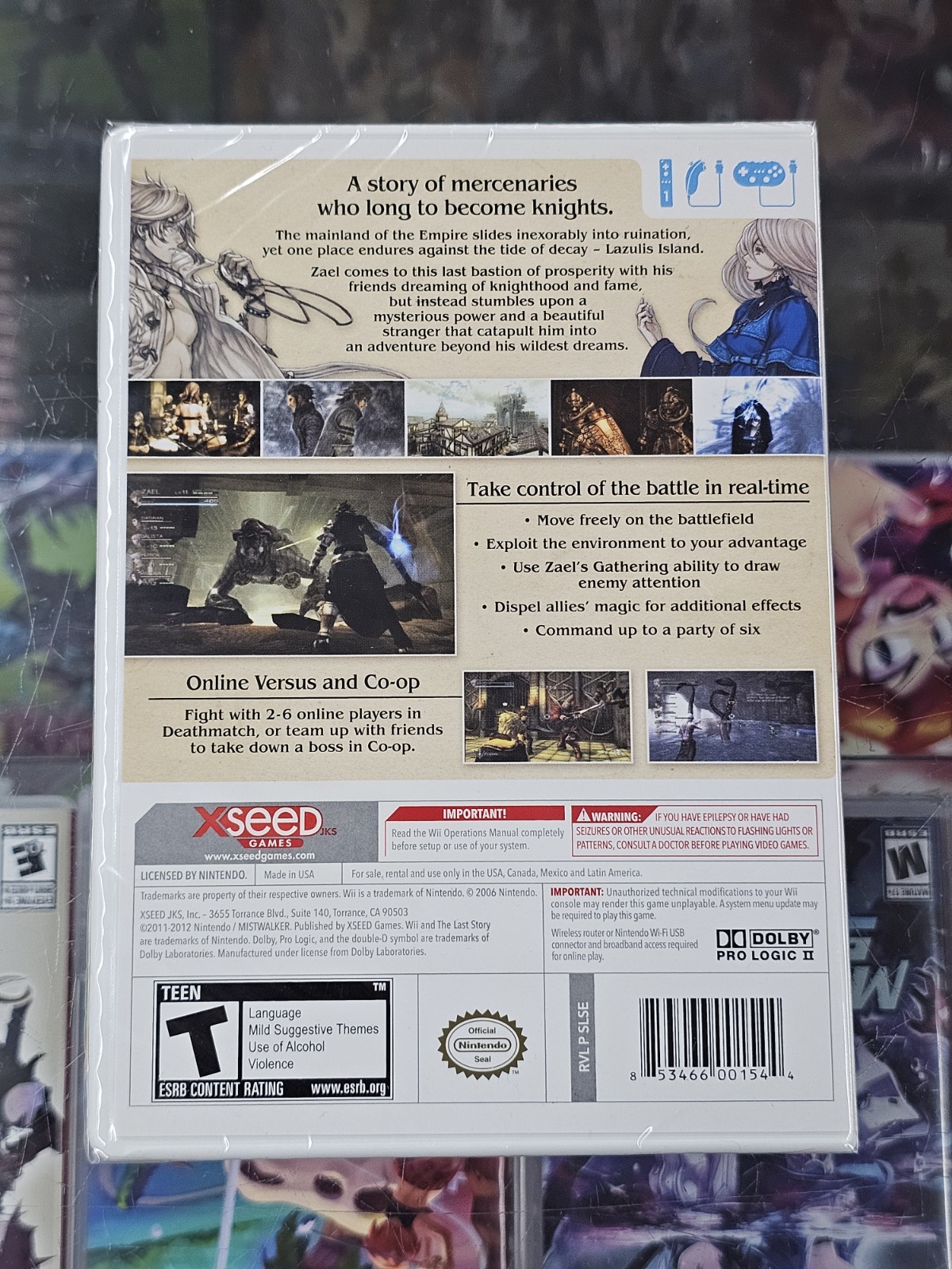 The Last Story Limited Edition Nintendo Wii 2012 COMPLETE w/Art Book Game SEALED