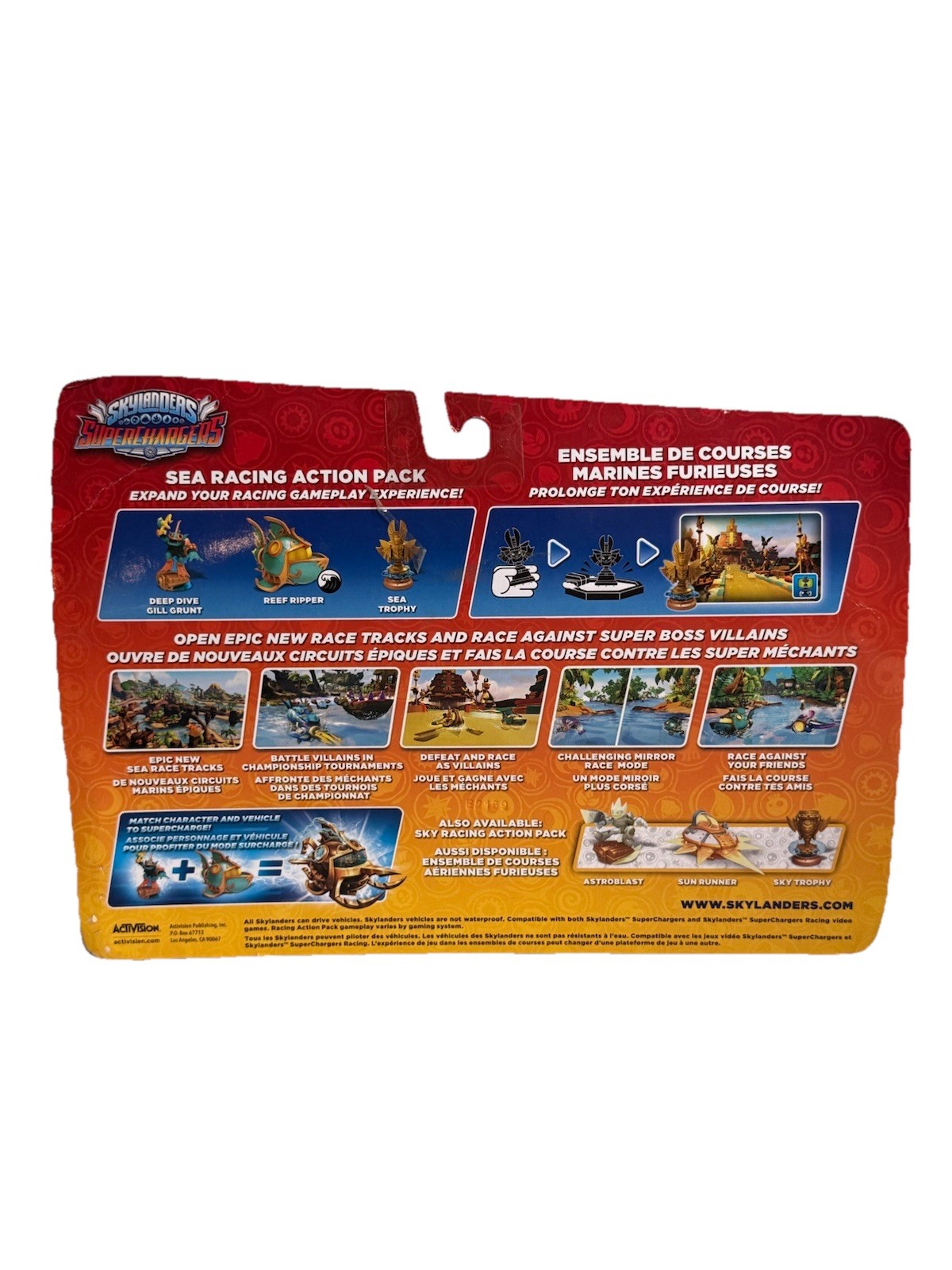 Skylander Superchargers Sea Racing Action Pack Gill Grunt Reef Ripper 2015