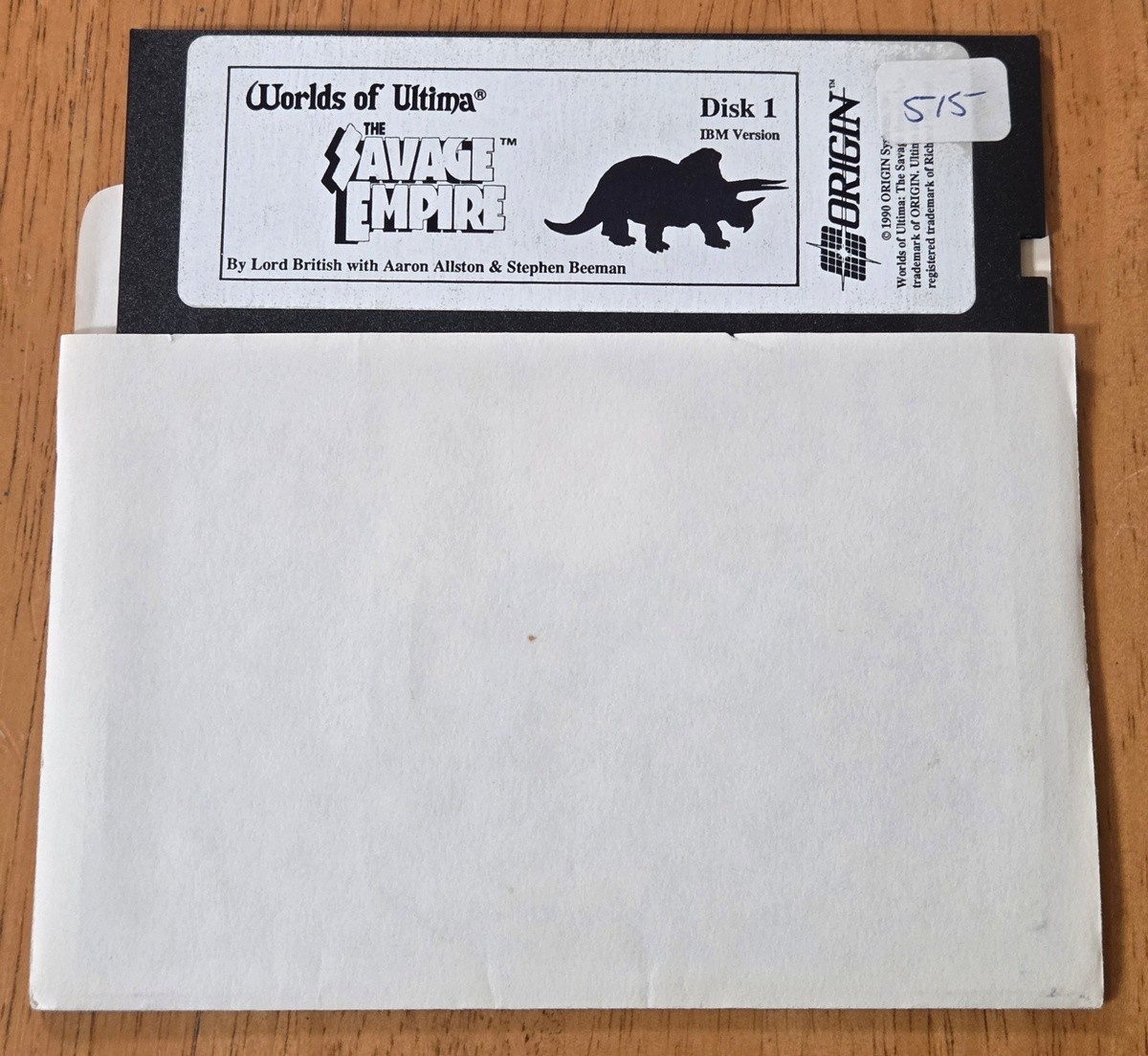Worlds of Ultima Savage Empire Origin IBM PC Big Box Game 5.25″ Disk No Map 1990