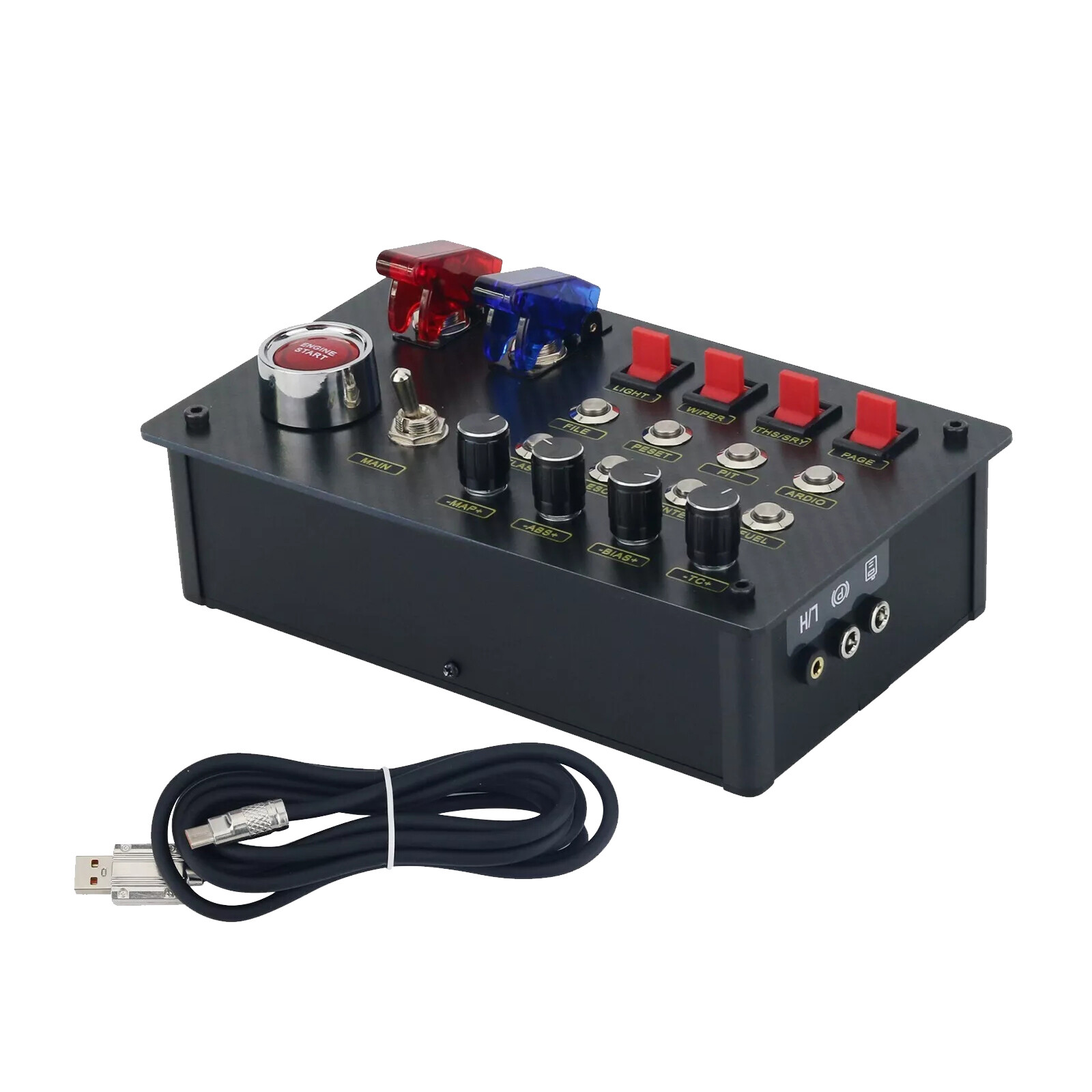 Horizontal Button Box SIM Racing Control Box Simulator for Simagic Fanatec ZQSR