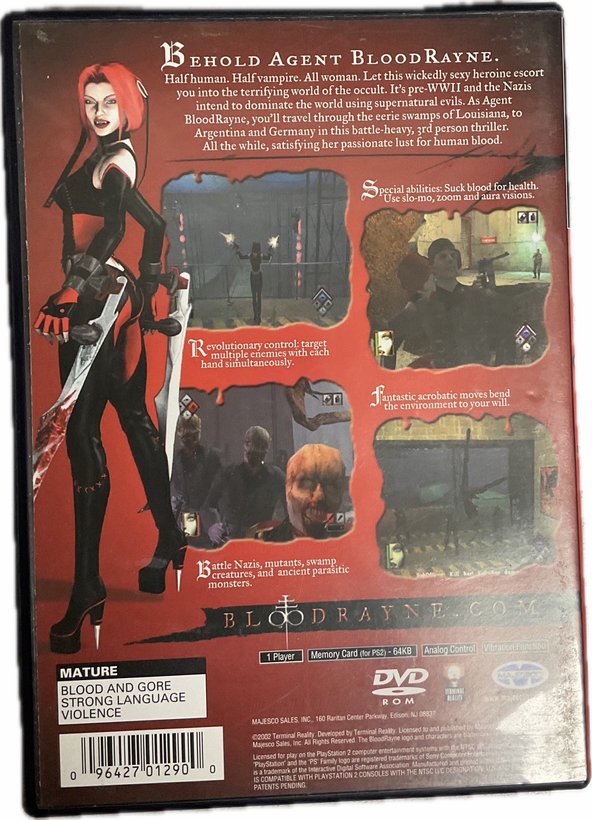 BloodRayne 2 Sony PlayStation 2 PS2 Game CIB Manual M Majesco NTSC-U/C