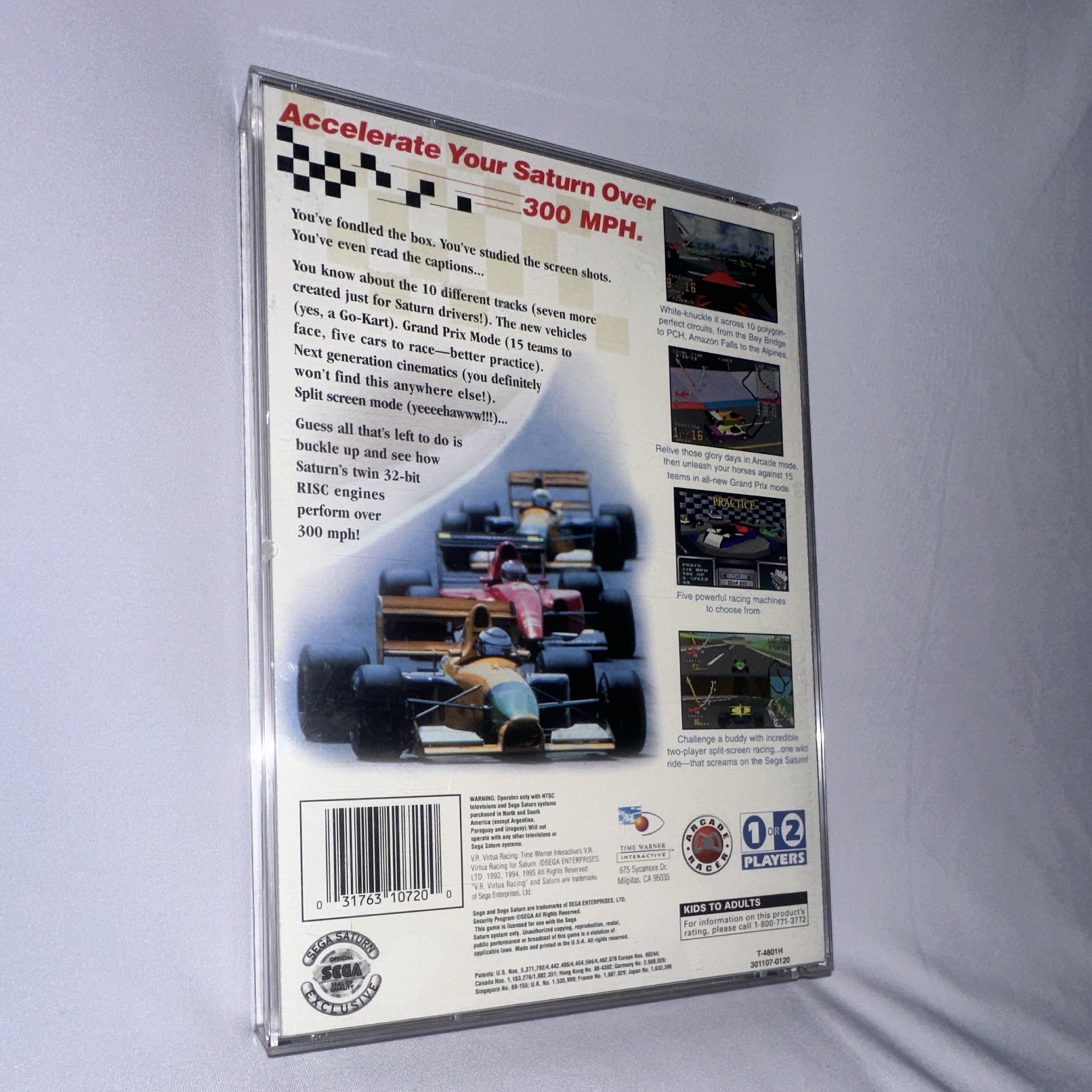 SEGA Sega Saturn – Virtua Racing Car Racing Game Multiplayer 1994 NTSC-U/C