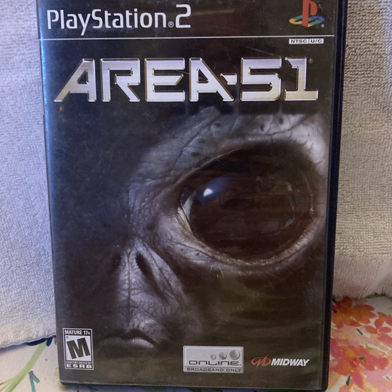 Midway Area 51 Sony PlayStation 2 PS2 Case & Disc, Online, M, NTSC-U/C