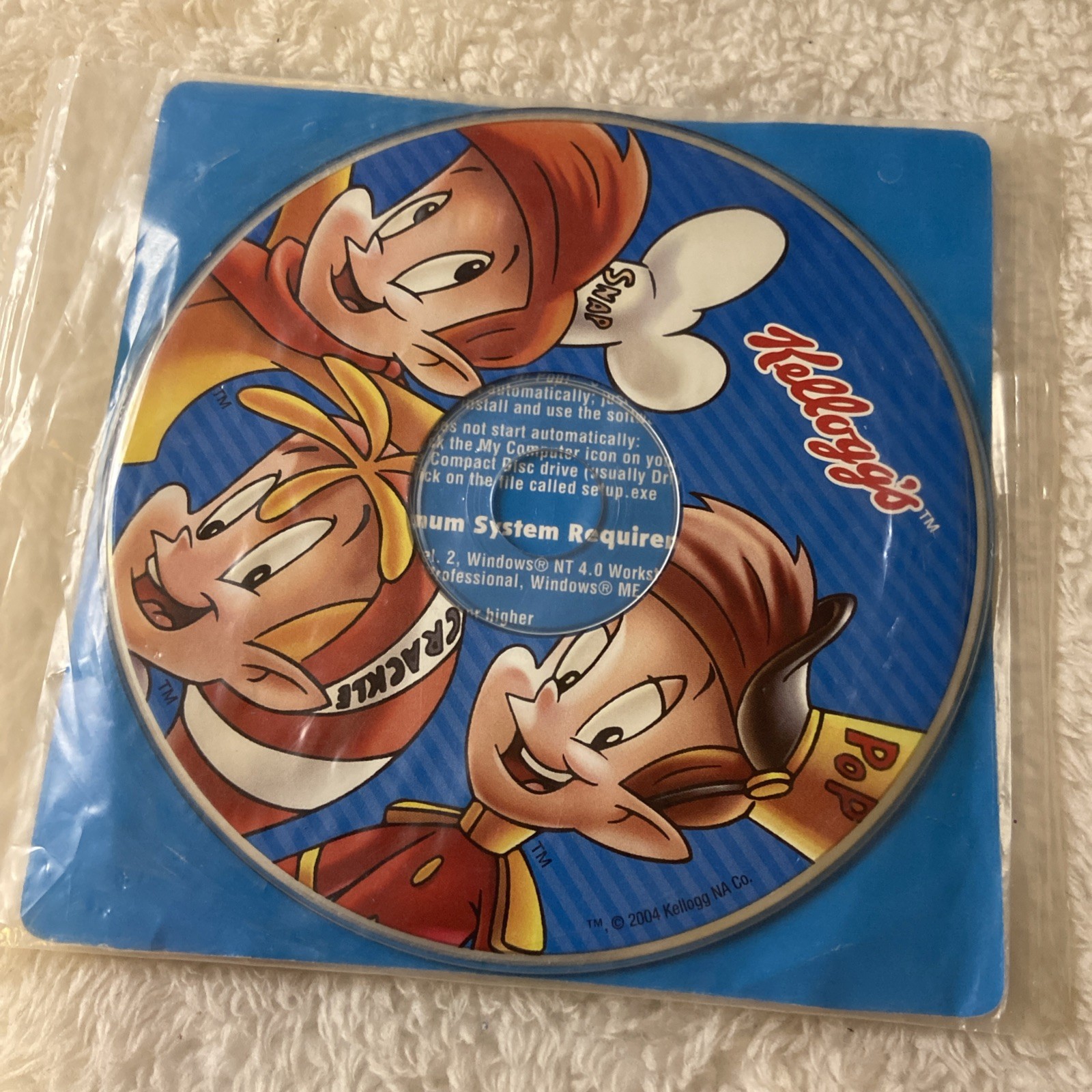 Talking Snap Crackle Pop Voice Activated Software Kellogg’s New CD Bonus Vintage