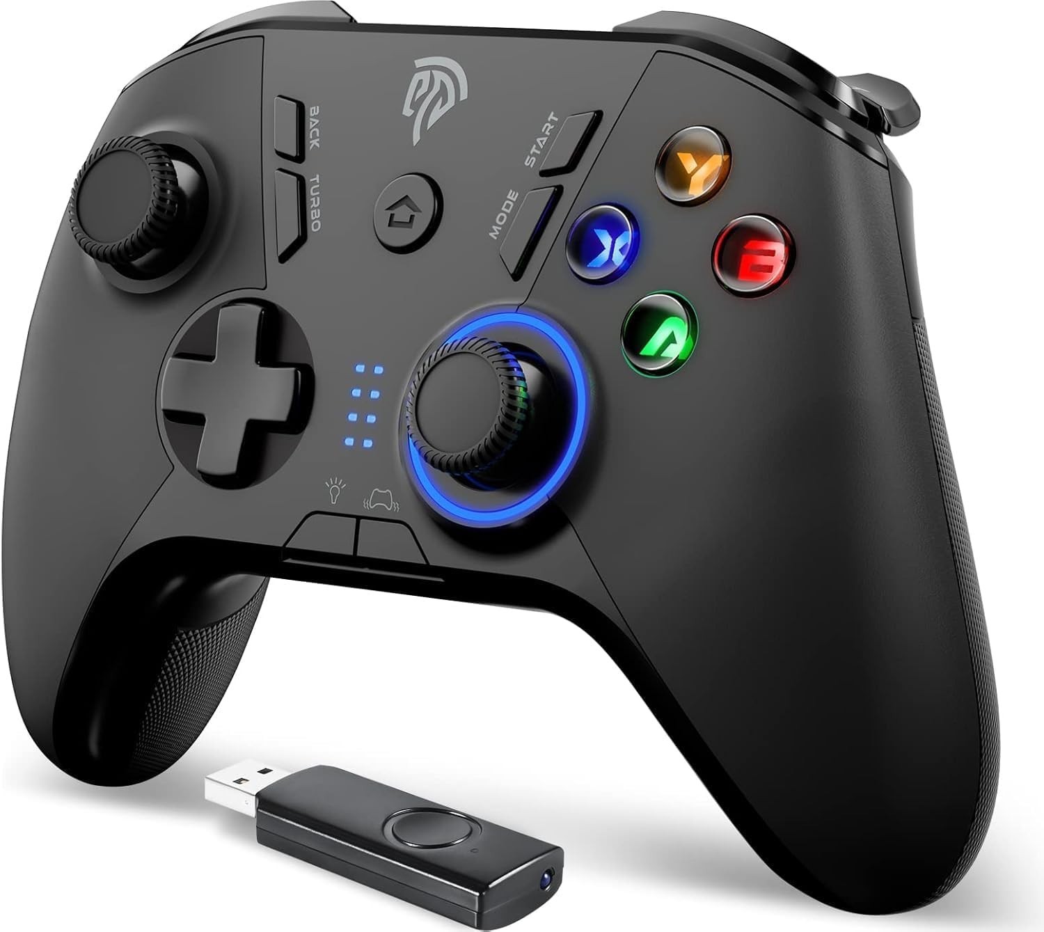 EasySMX ESM-9110 Wireless 2.4Ghz Gaming Controller RGB PC Steam Deck PS3 Android