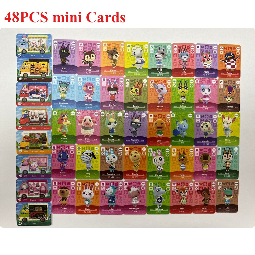 24/48Pcs Animal Crossing Series 5 Villagers Amiibo Card For Nintendo Switch/Lite