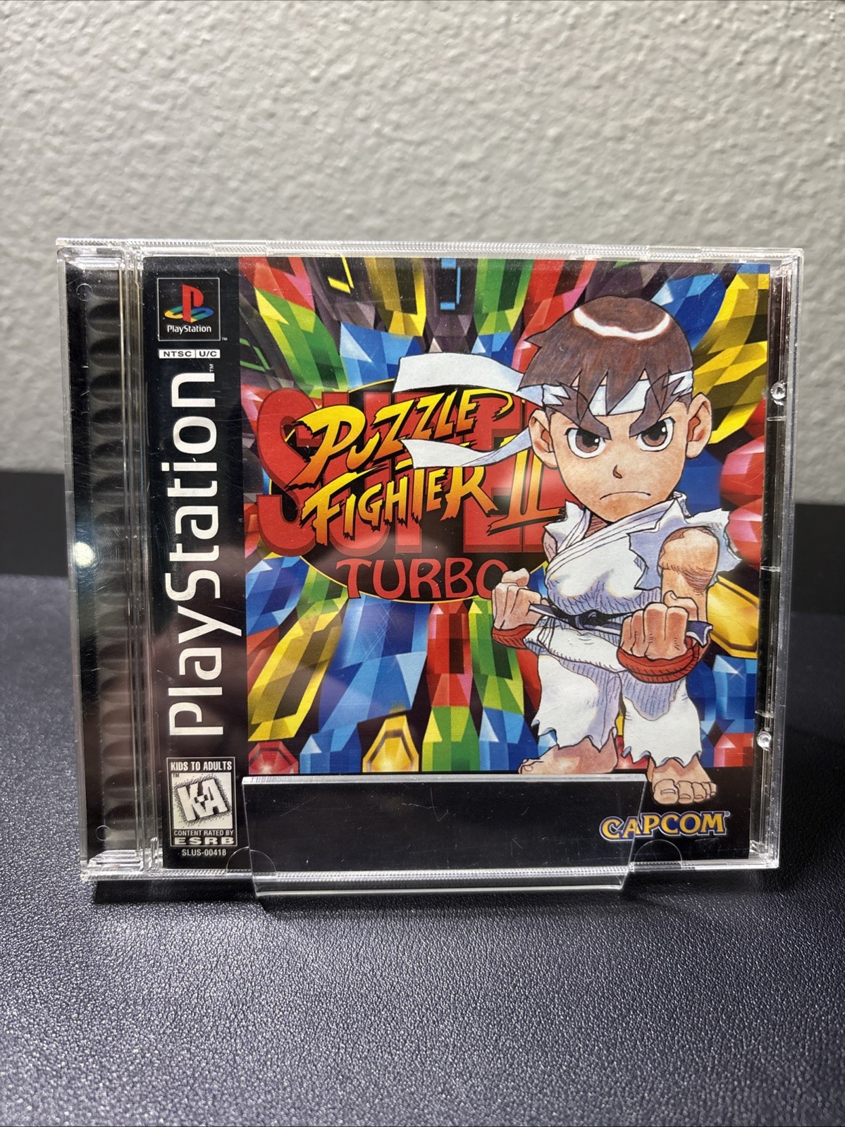 Capcom Super Puzzle Fighter II Turbo (Sony PlayStation 1, 1996) CIB Tested Works