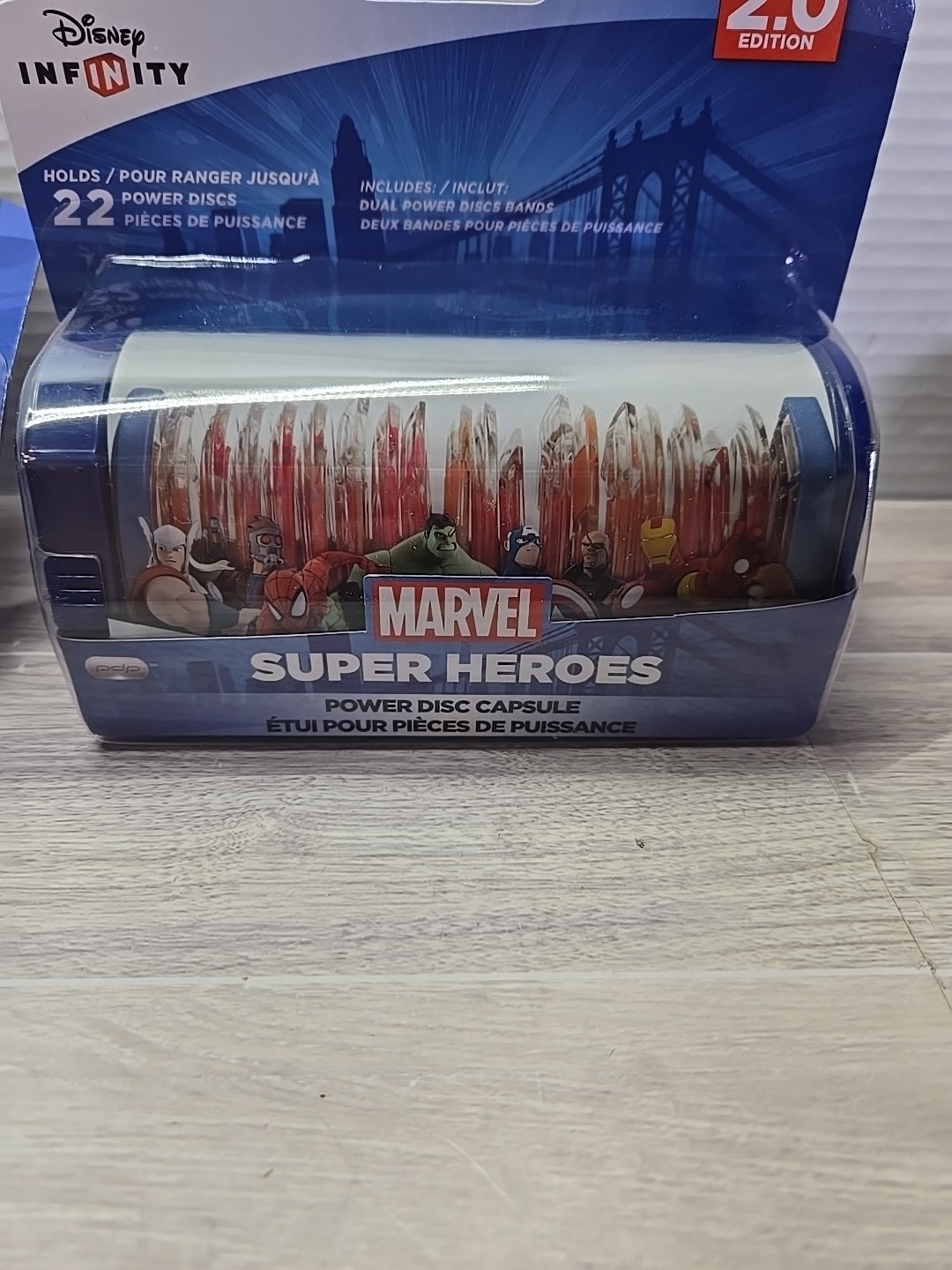 Disney Infinity Marvel Heroes Power Disc Capsule 2.0 power discs Holder Lot Of2