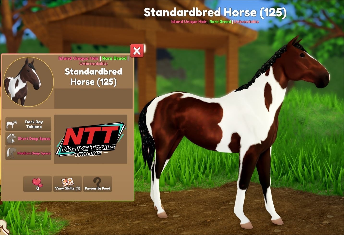Wild Horse Islands – Dark Bay Tobiano, Deep Space, Standardbred Horse – IUH