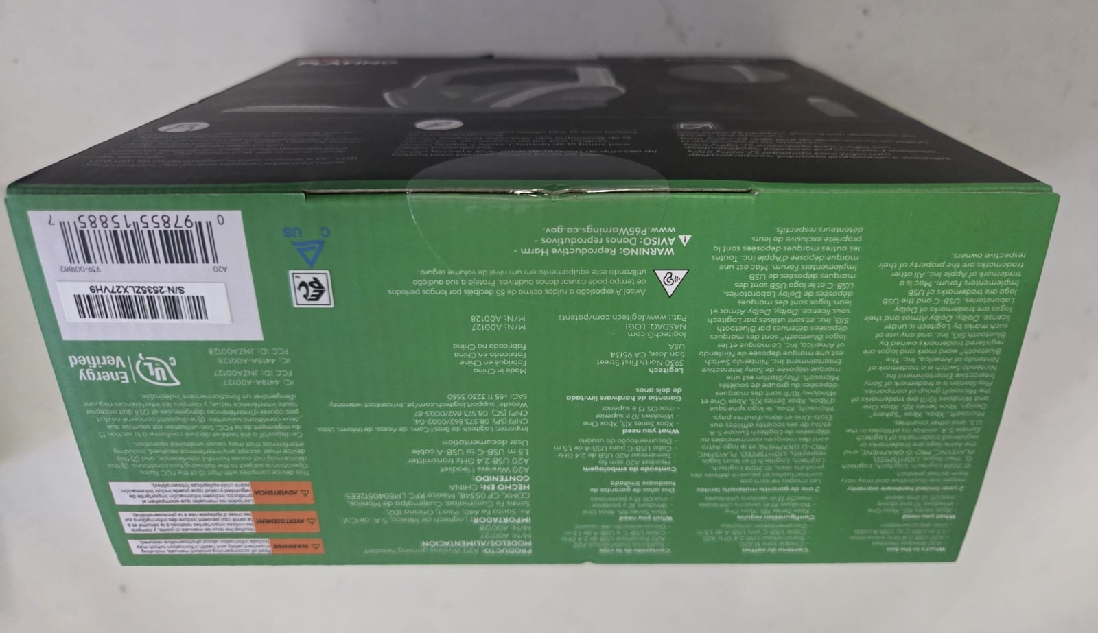 Logitech Xbox Astro A20 Wireless Gaming Headset – New