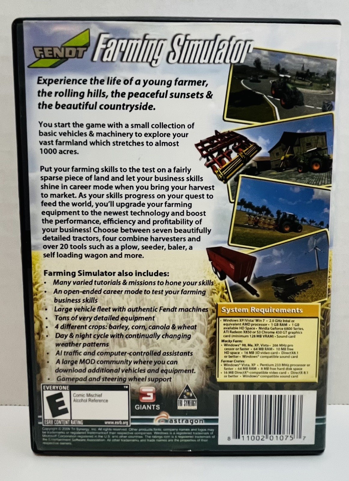 Farming Simulator 2008 PC CD-ROM Game with Bonus Games Included