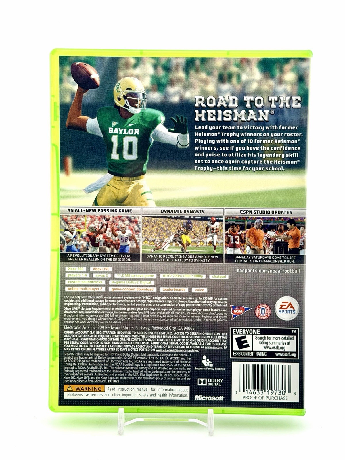 NCAA Football 13 Microsoft Xbox 360 Complete W/ Manual – 1 Year Warranty