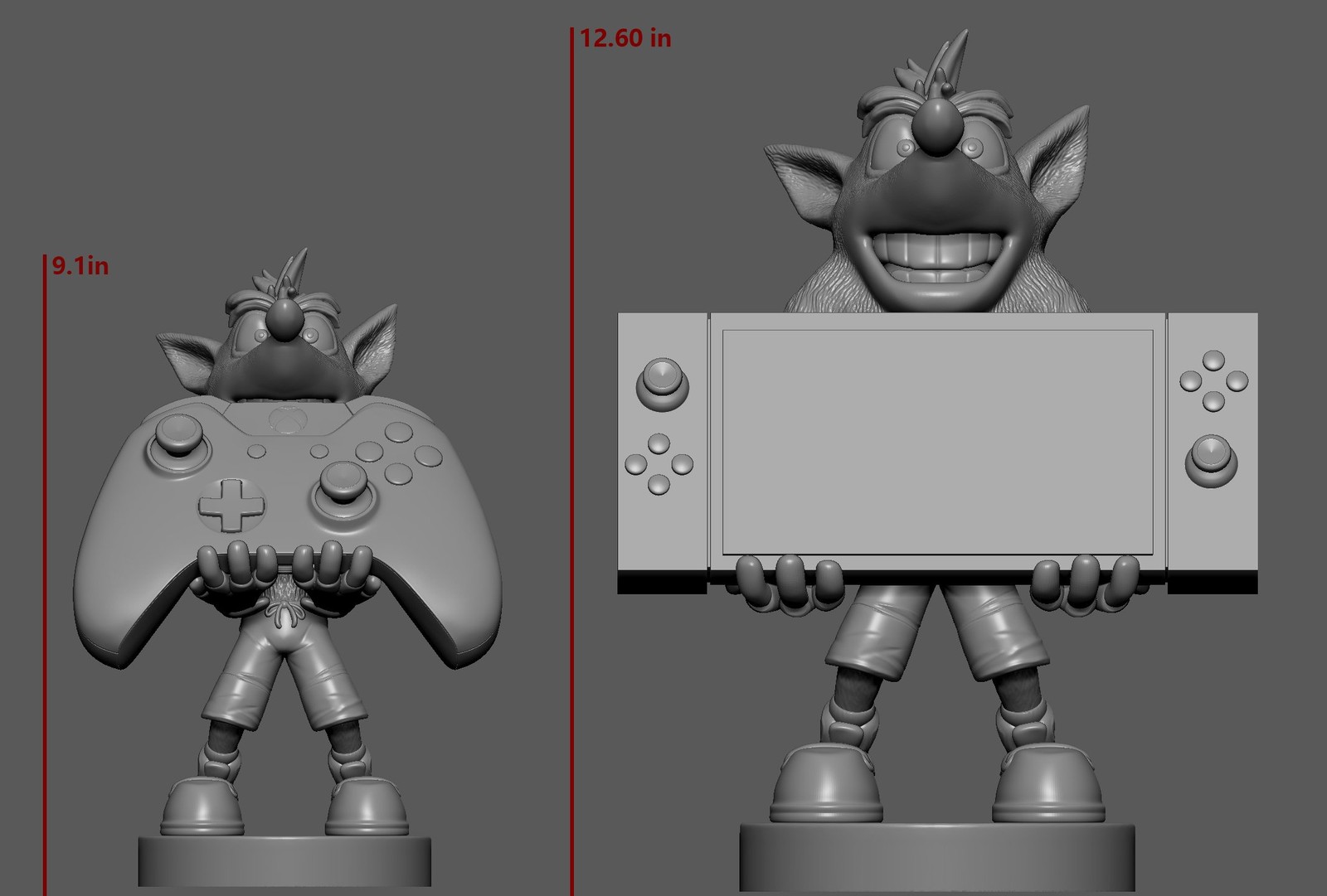 Exquisite Gaming Crash Bandicoot Controller Holder & Phone Stand, 8.5 in Coll…
