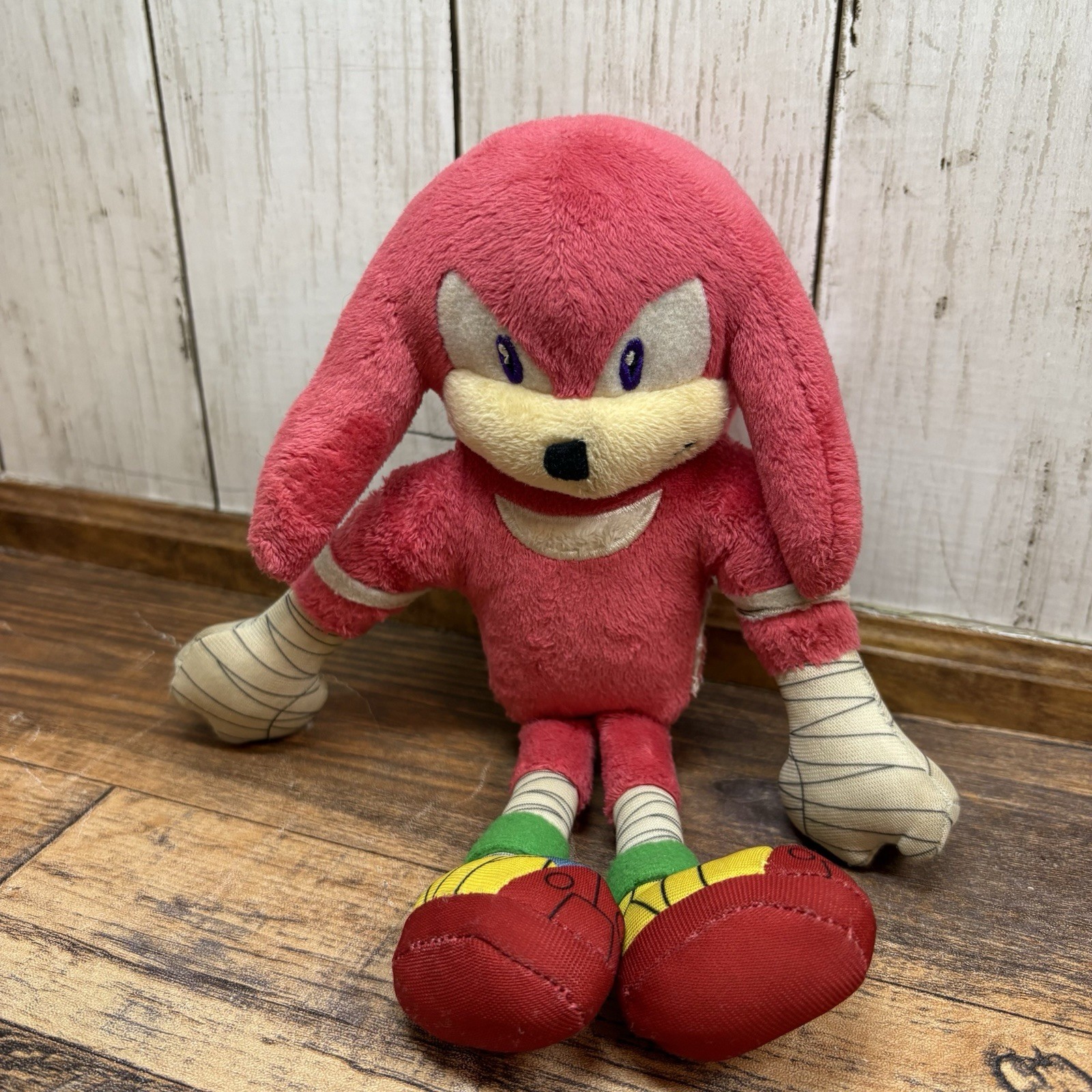 Sonic The Hedgehog Sonic Boom KNUCKLES Plush Toy RARE TOMY 8” 2014