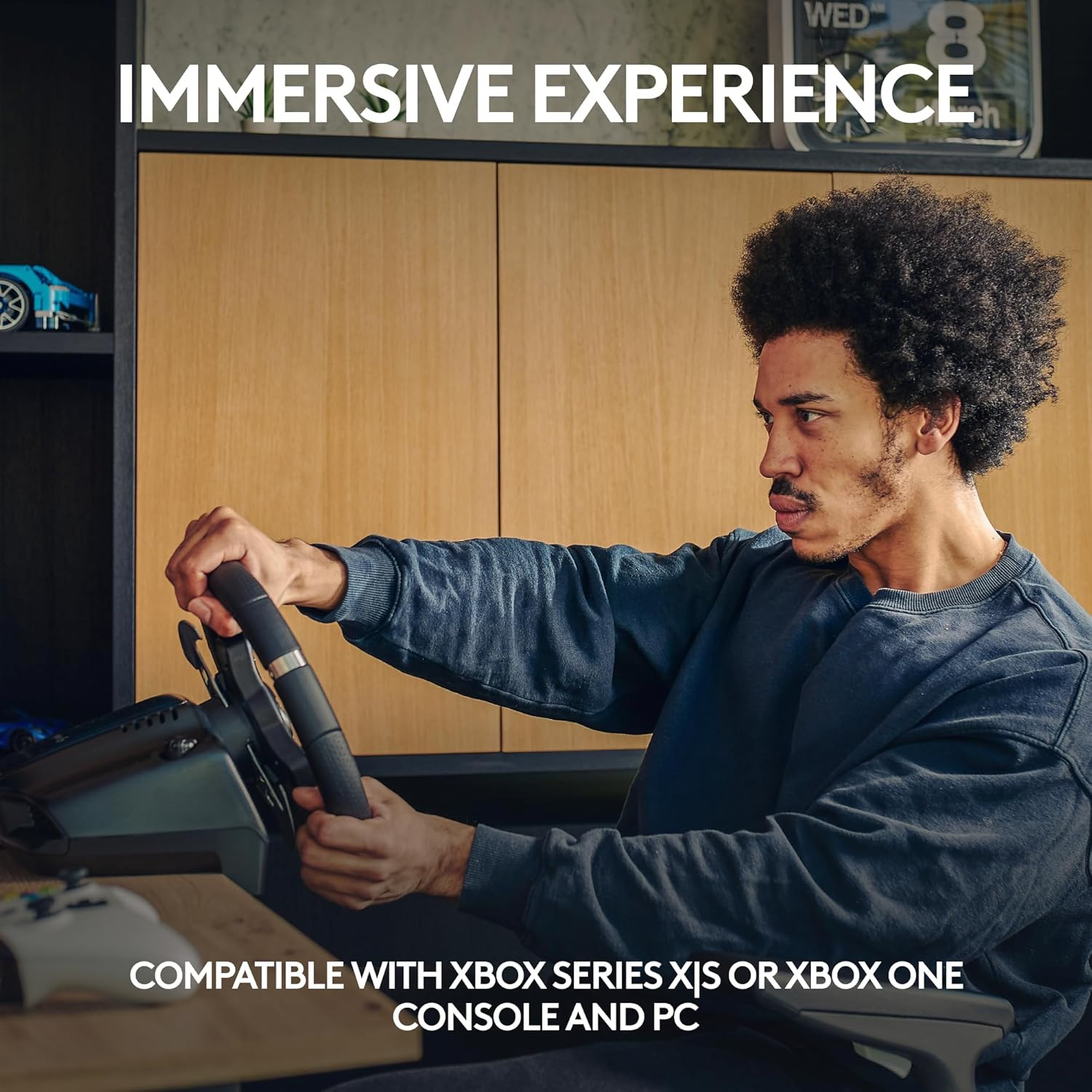 Logitech G920 Driving Force Racing Wheel and Floor Pedals, Real Force Feedback,