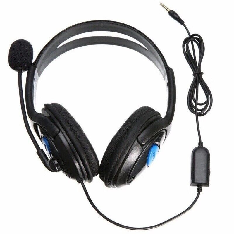 Stereo Wired Gaming Headsets Headphones with Mic for PS4 Playstation 4 PC Laptop