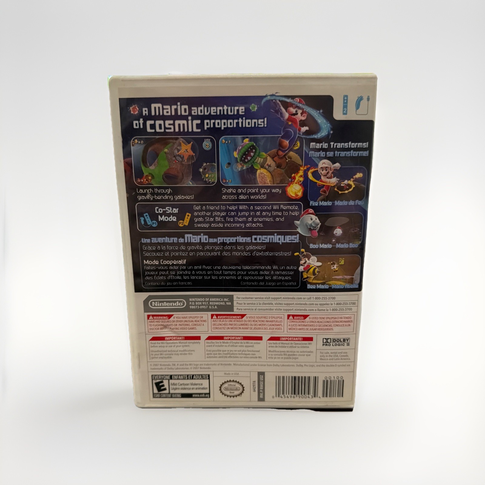 Super Mario Galaxy (Nintendo Wii, 2007) Pre Owned – CIB w/ Game Manual