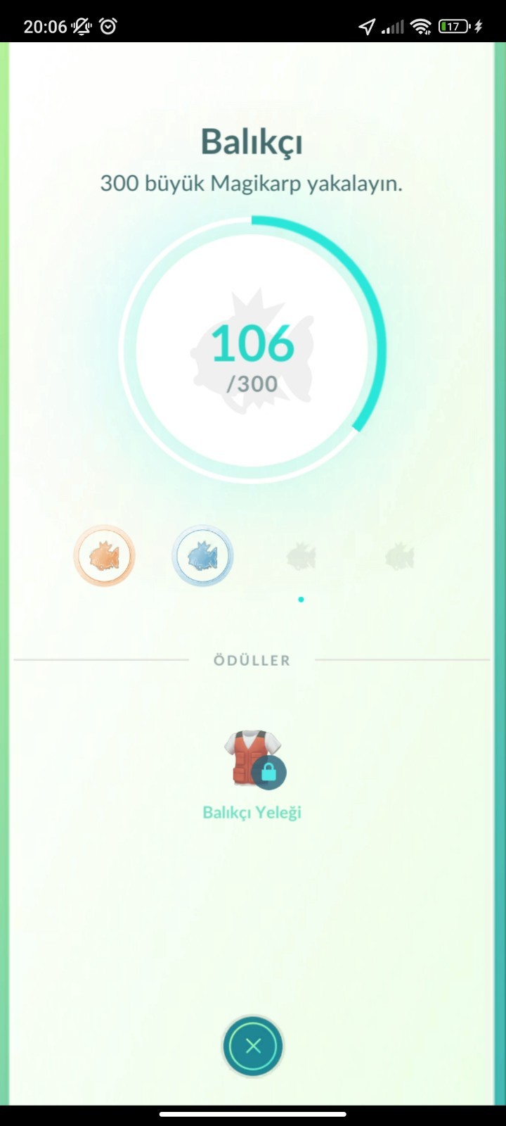 XL Magikarp 50x Medal Completion Pokemon Go ✨ 100 Pieces per Day