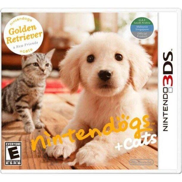 Nintendogs + Cats Golden Retriever & New Friends Nintendo 3DS 2016 World Edition