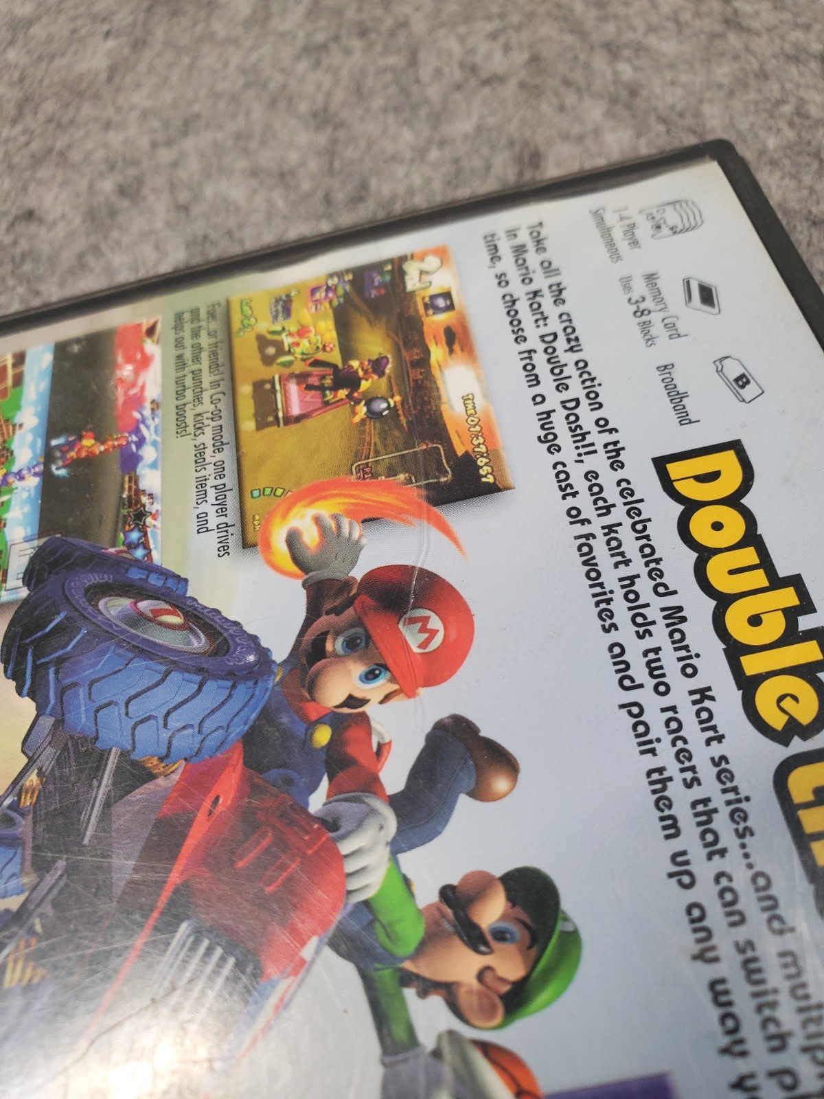 Mario Kart Double Dash GameCube – ORIGINAL CASE ONLY – NO Manual NO Game
