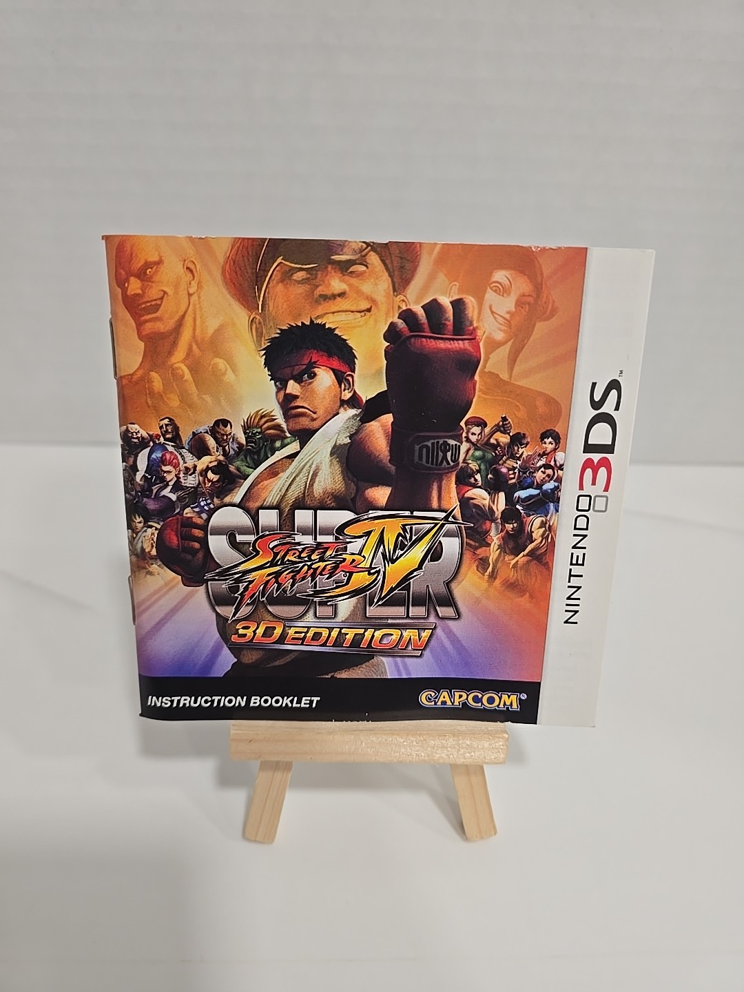 Super Street Fighter IV 3D Edition Nintendo 3DS Lenticular Slipcover CIB TESTED